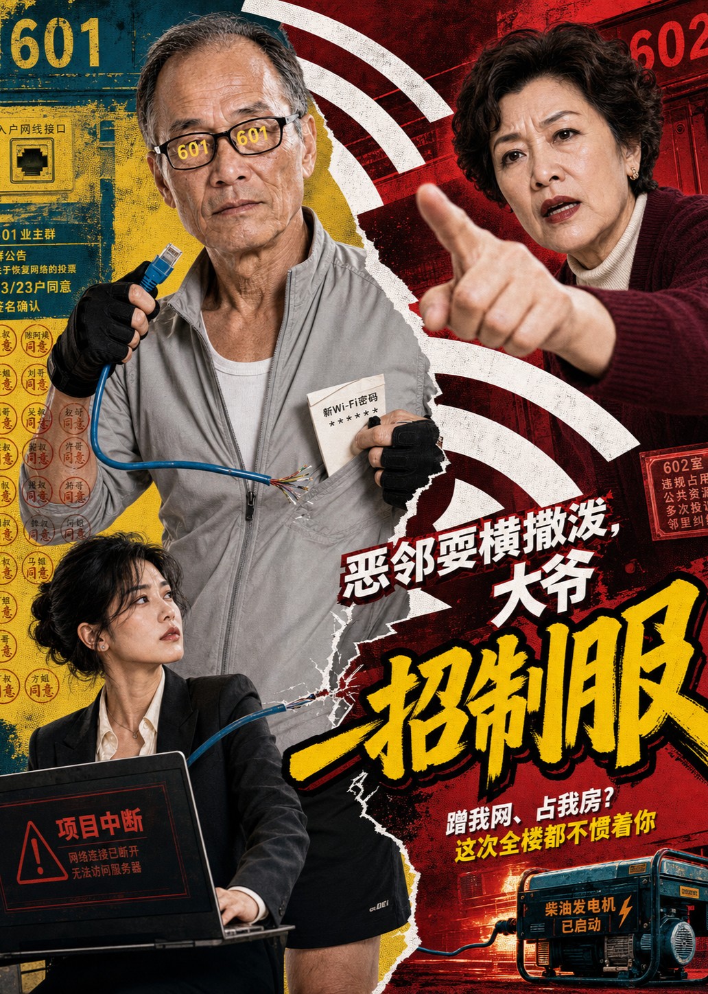 恶邻耍横撒泼，大爷一招制服封面图