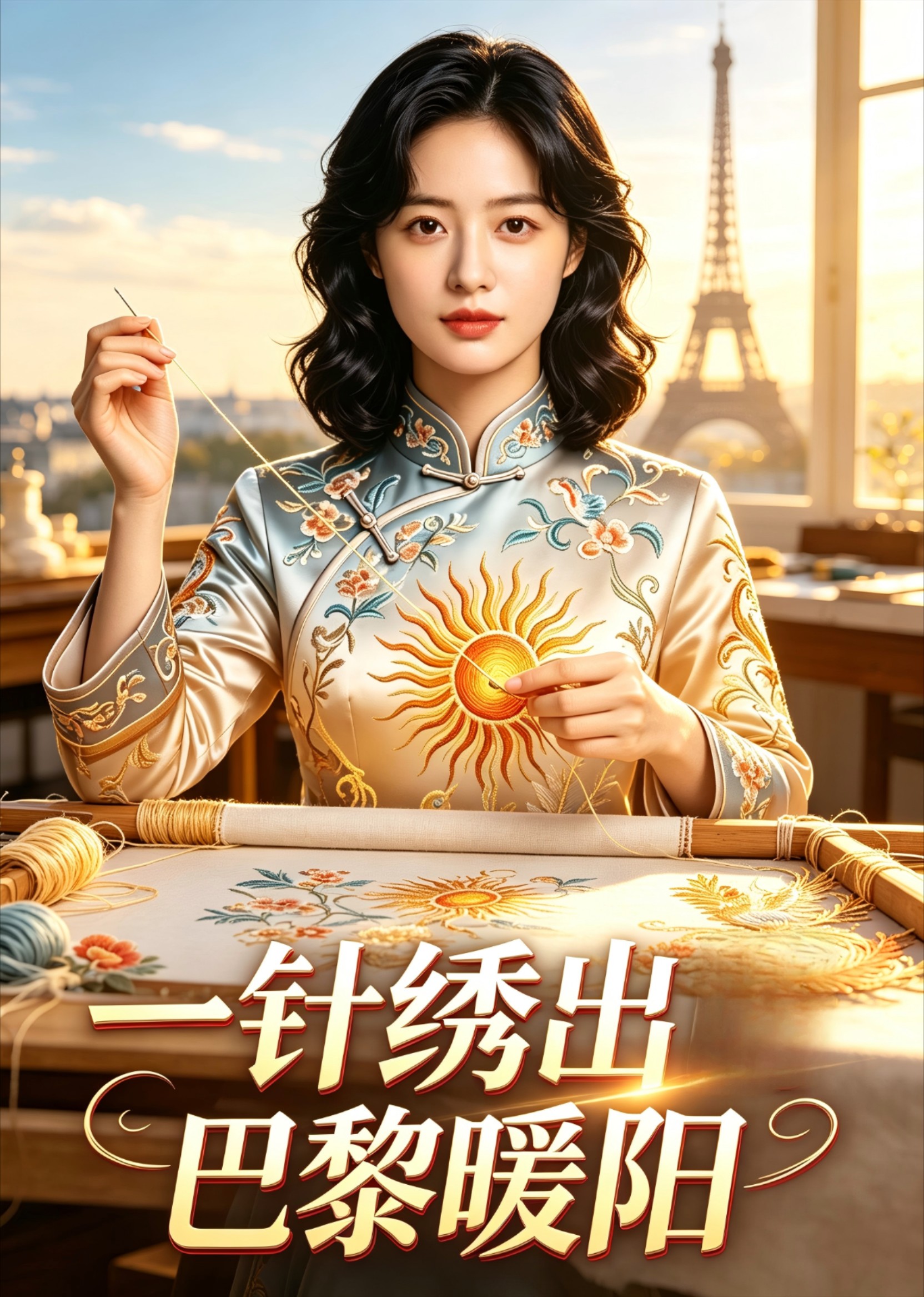 一针绣出巴黎暖阳封面图