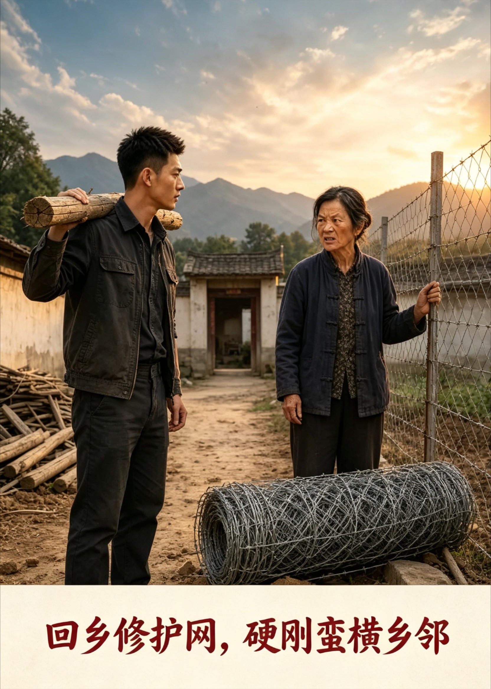 回乡修护网，硬刚蛮横乡邻封面图