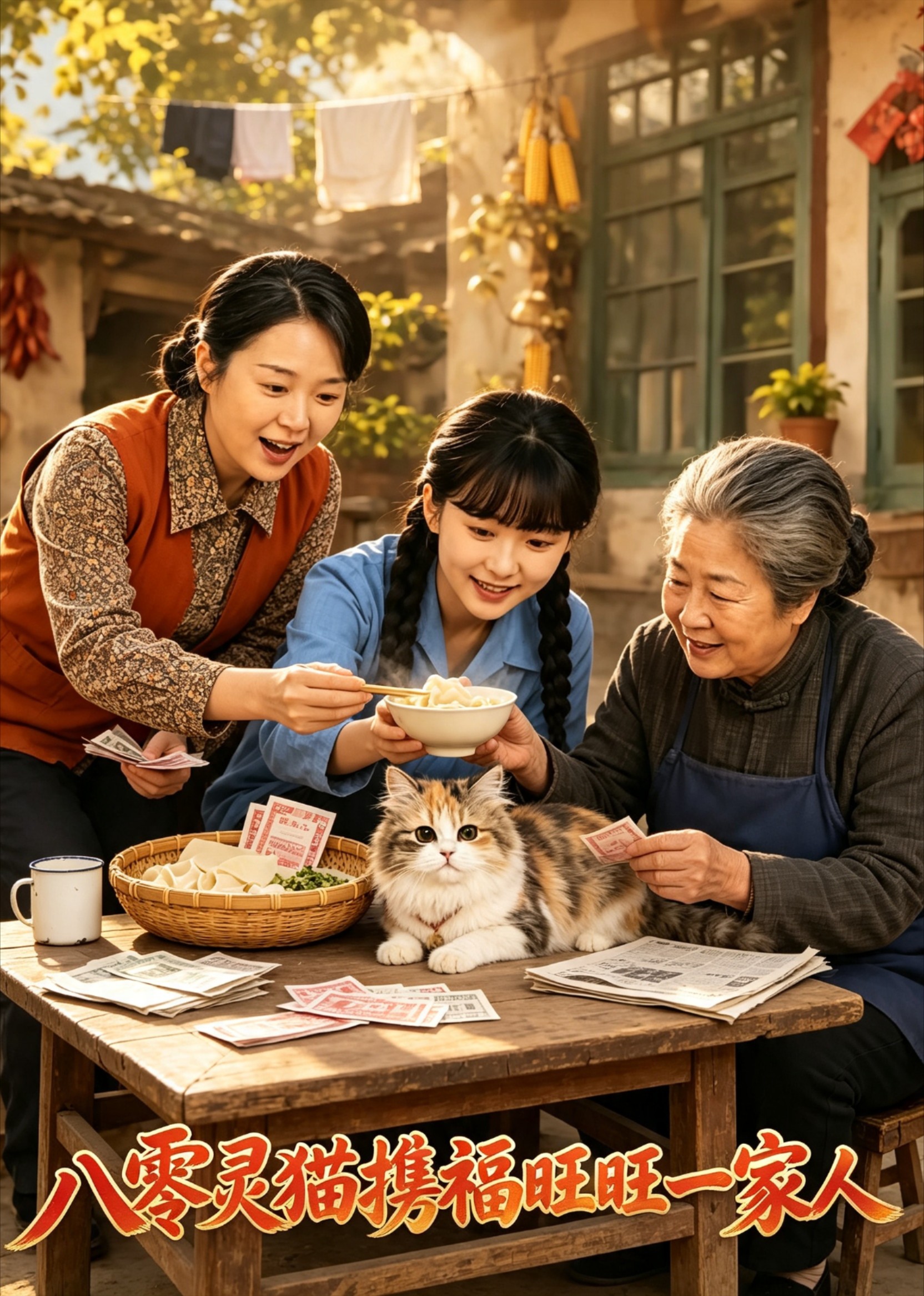 八零灵猫携福旺旺一家人封面图
