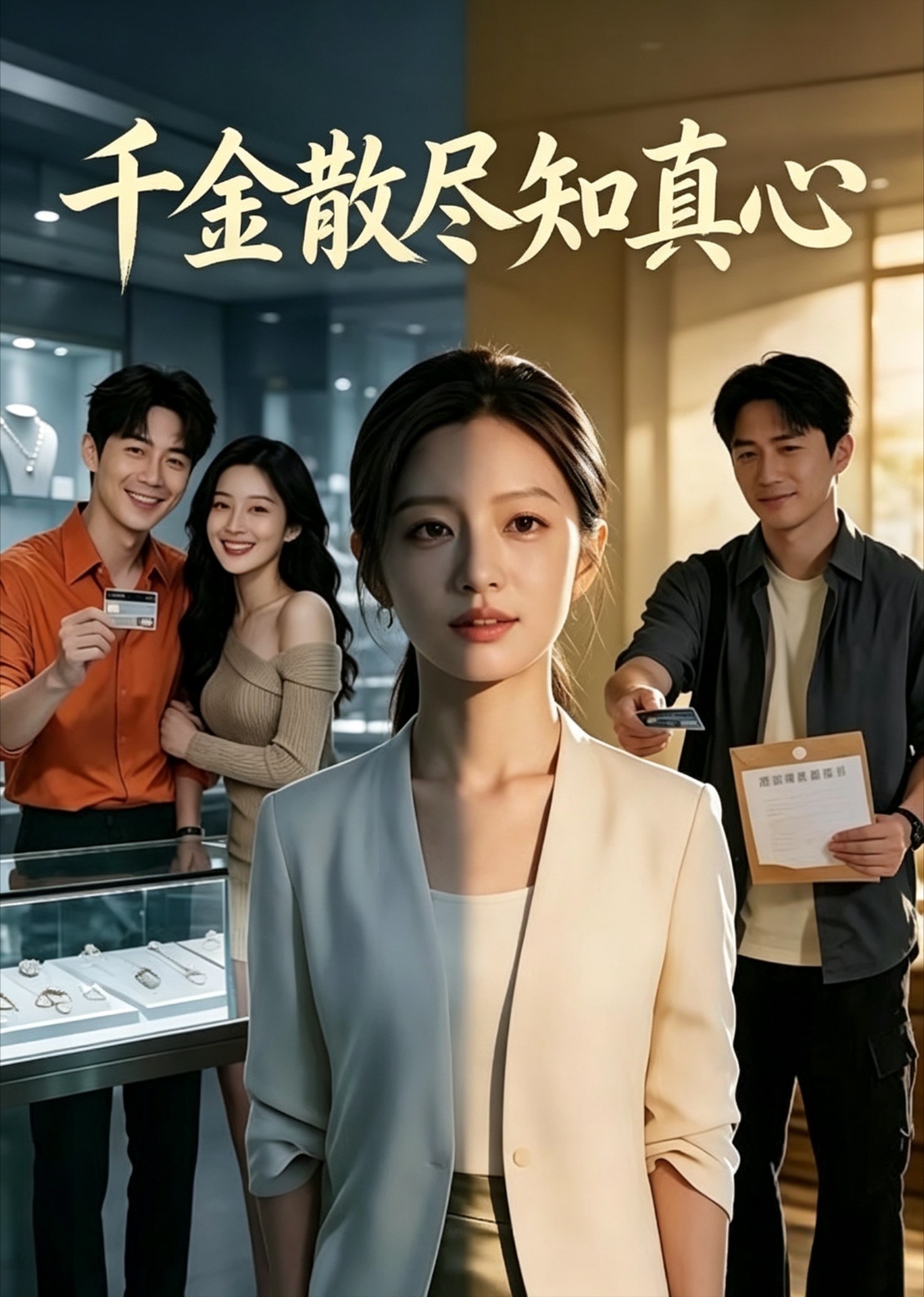 千金散尽知真心