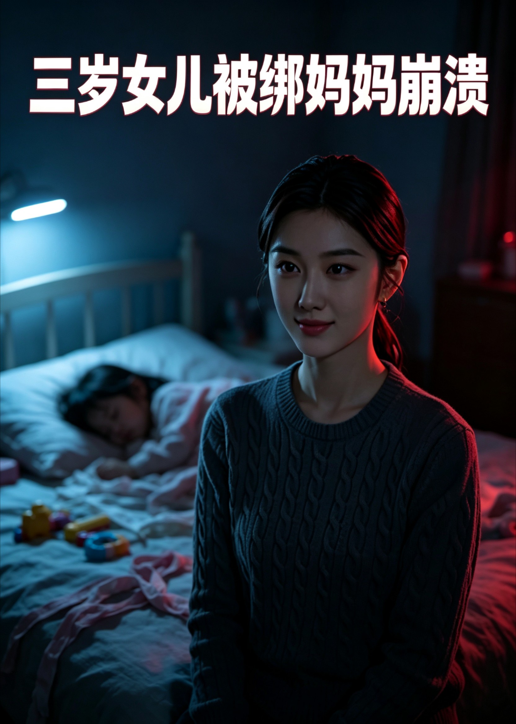 三岁女儿被绑妈妈崩溃