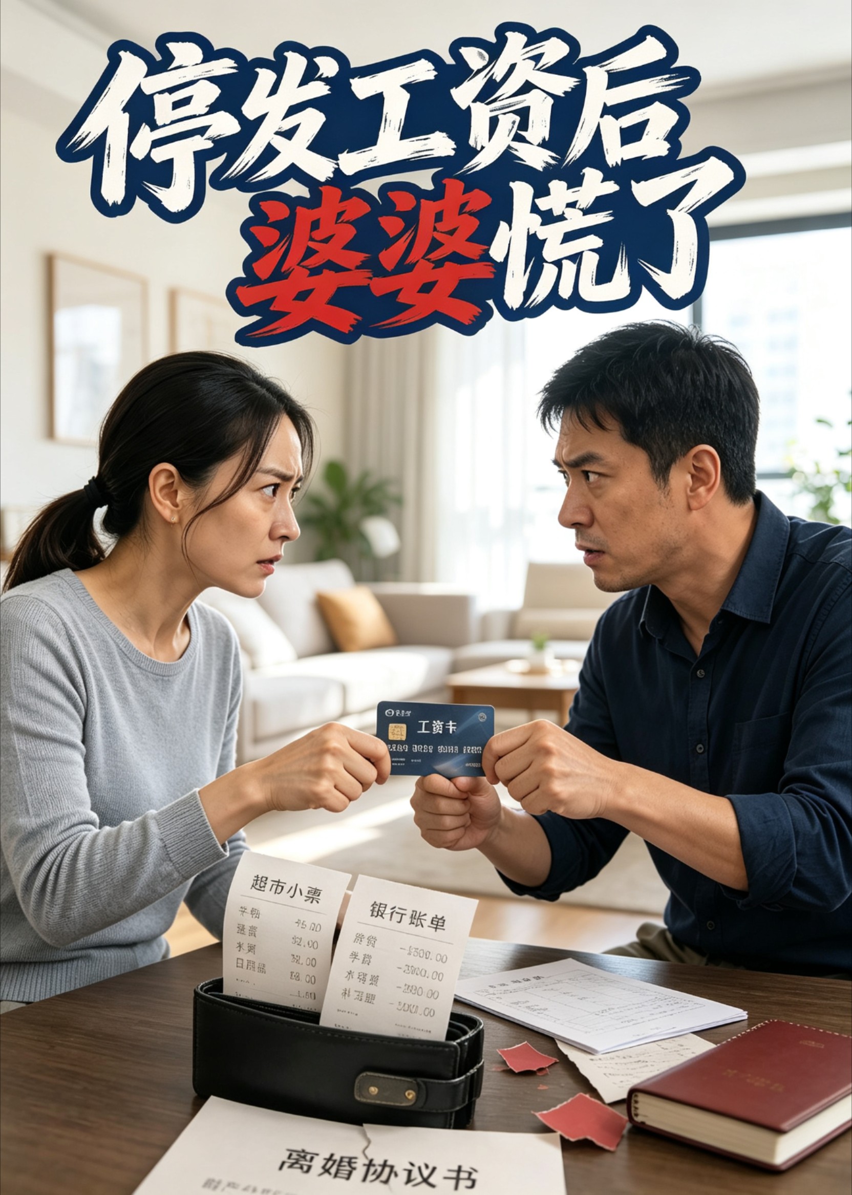 停发工资后婆婆慌了