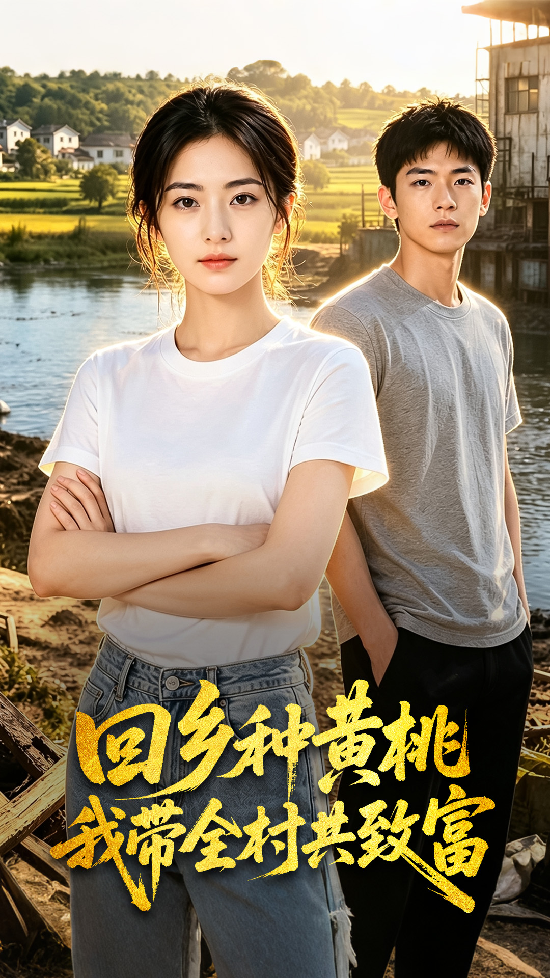 回乡种黄桃我带全村共致富