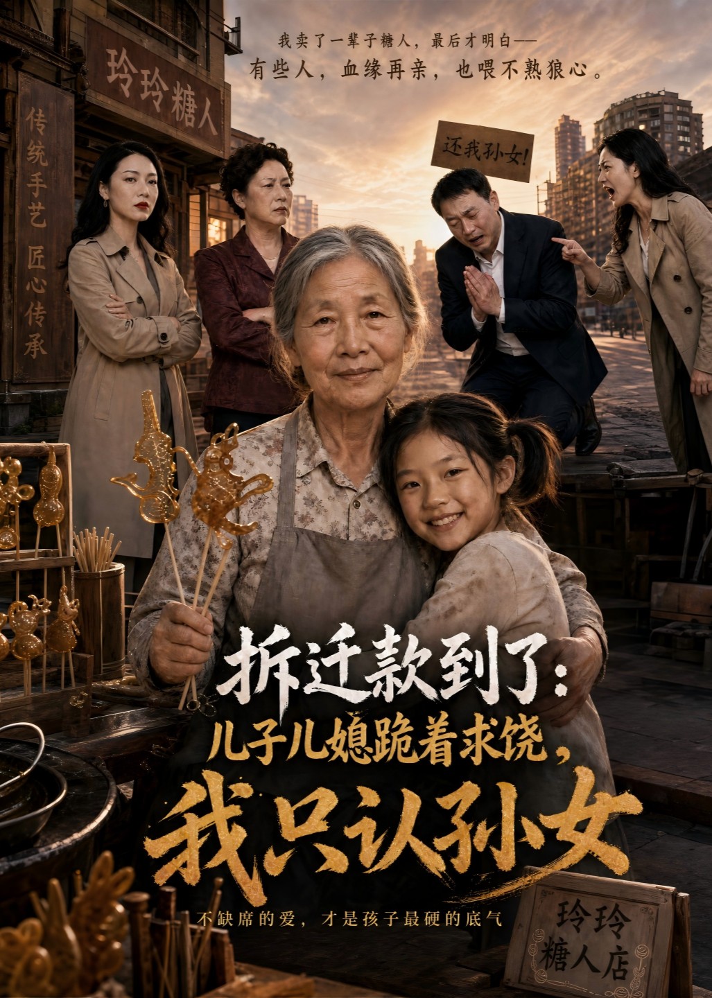 拆迁款到了：儿子儿媳跪着求饶，我只认孙女
