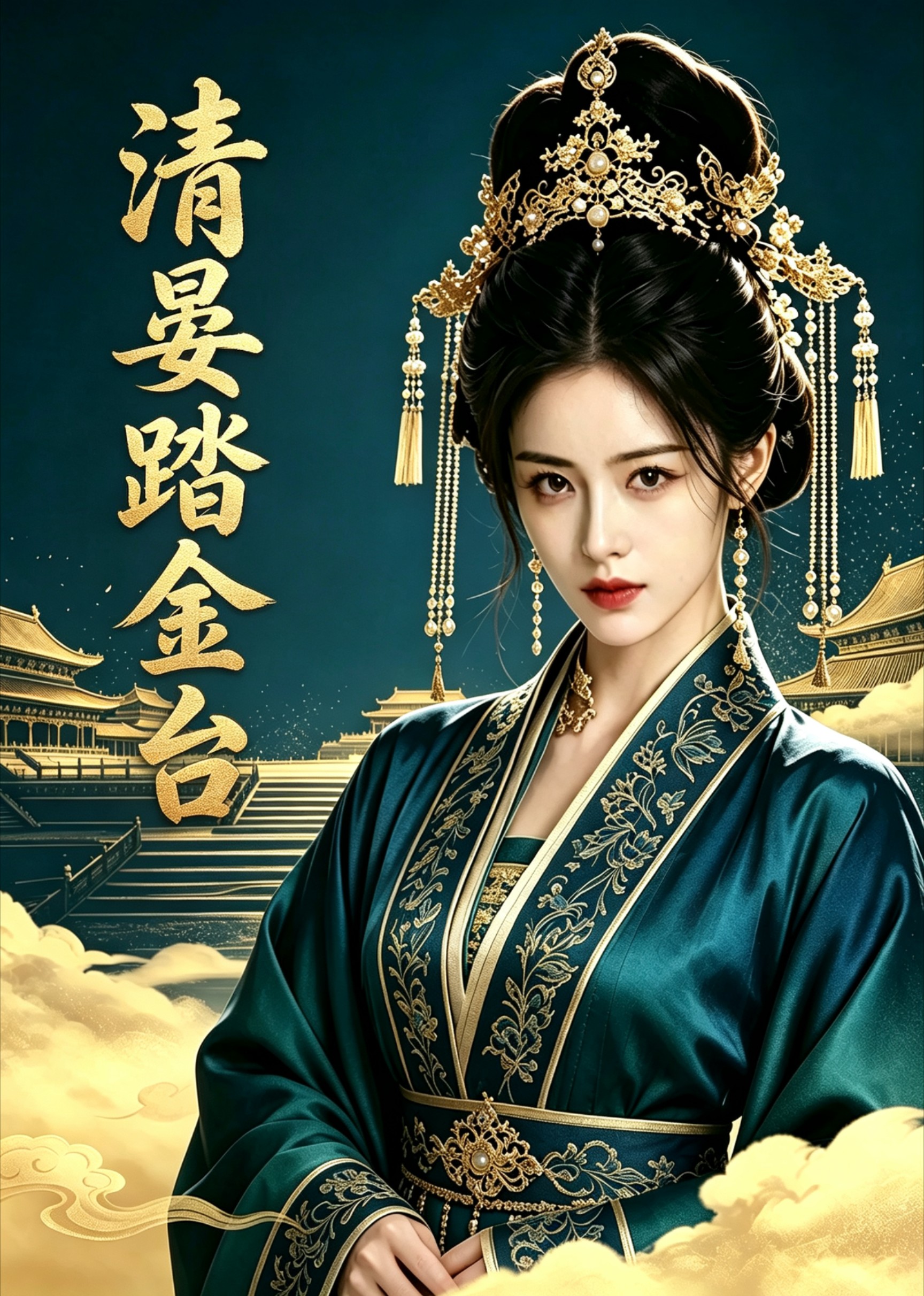 清晏踏金台
