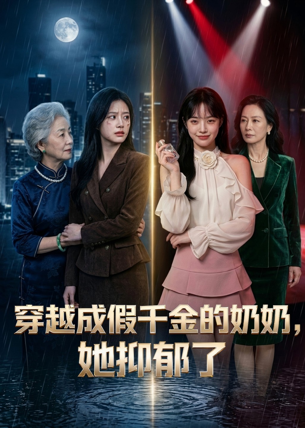 穿越成假千金的奶奶，她抑郁了