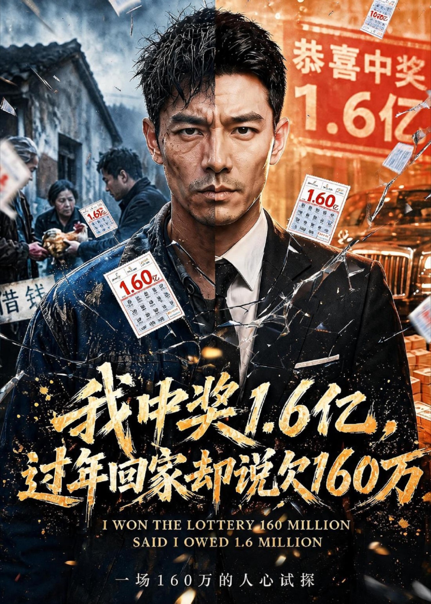 我中奖1.6亿，过年回家却说欠160万