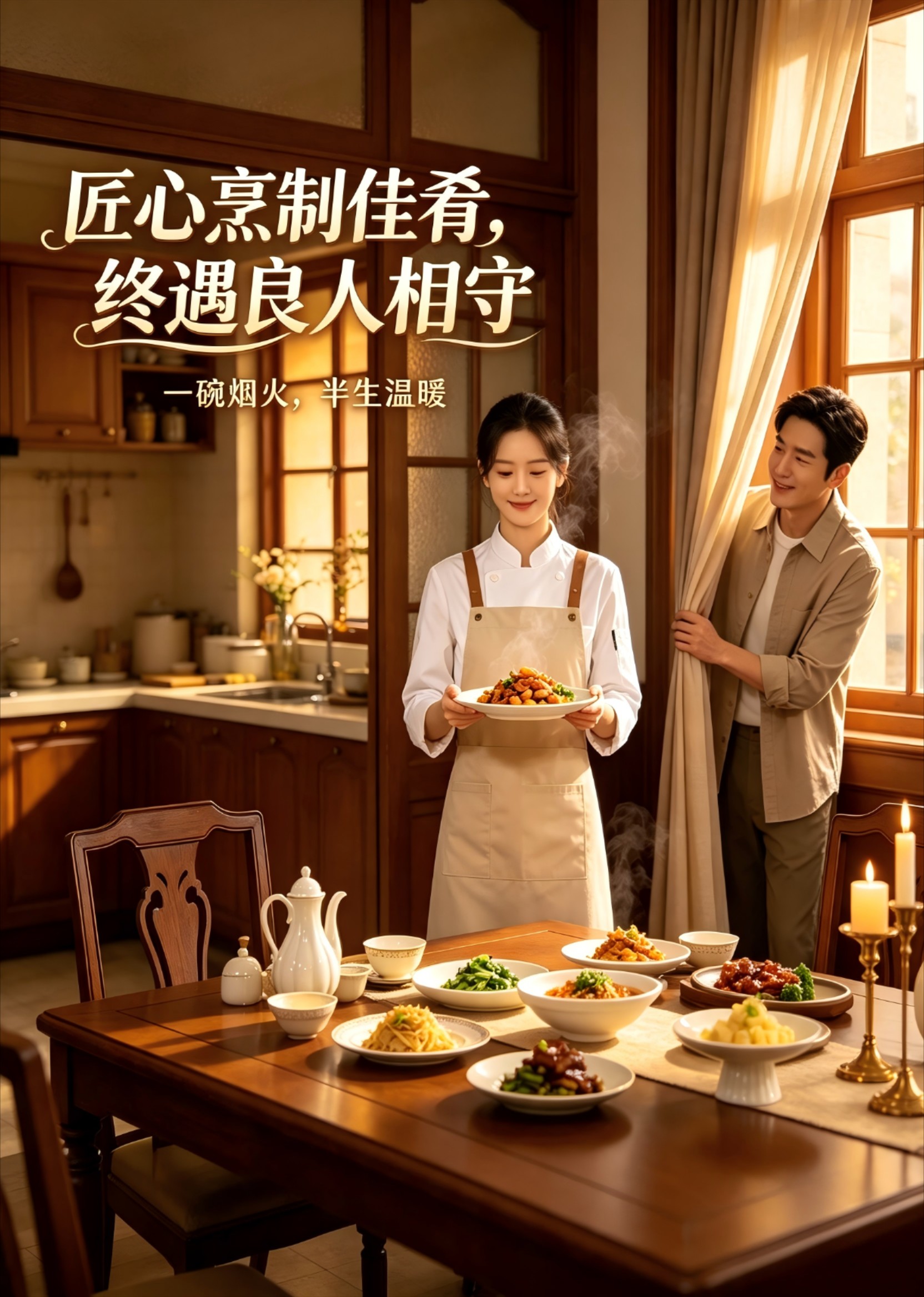 匠心烹制佳肴，终遇良人相守