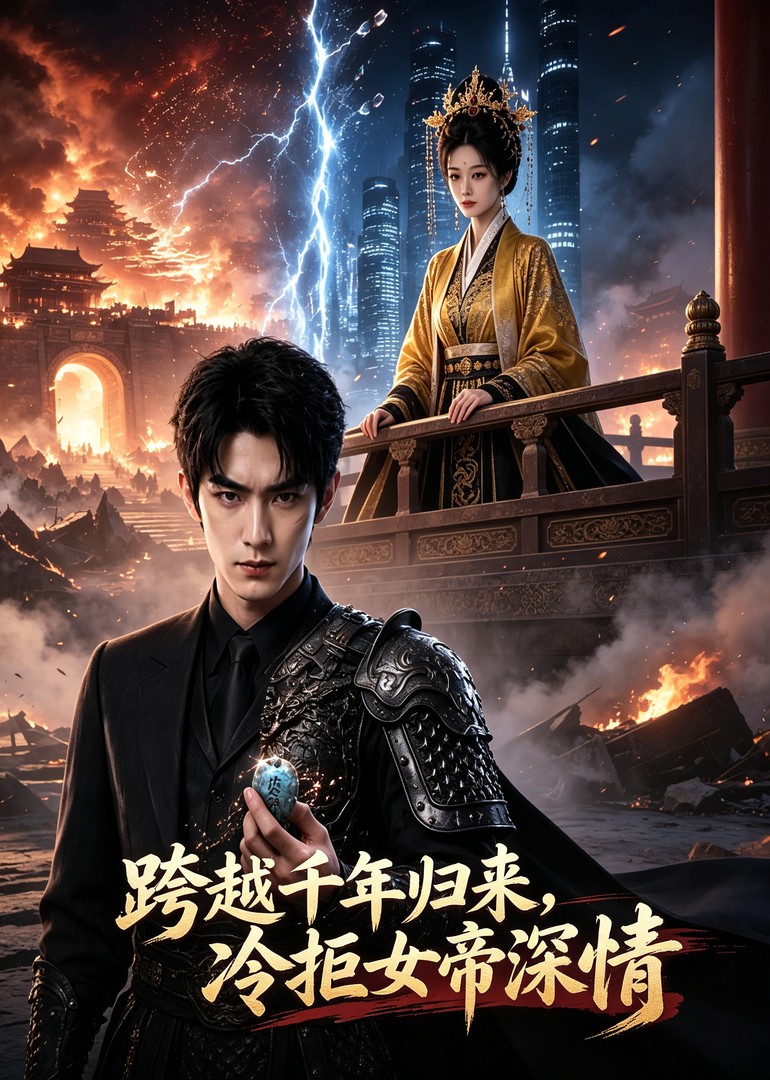跨越千年归来，冷拒女帝深情封面图
