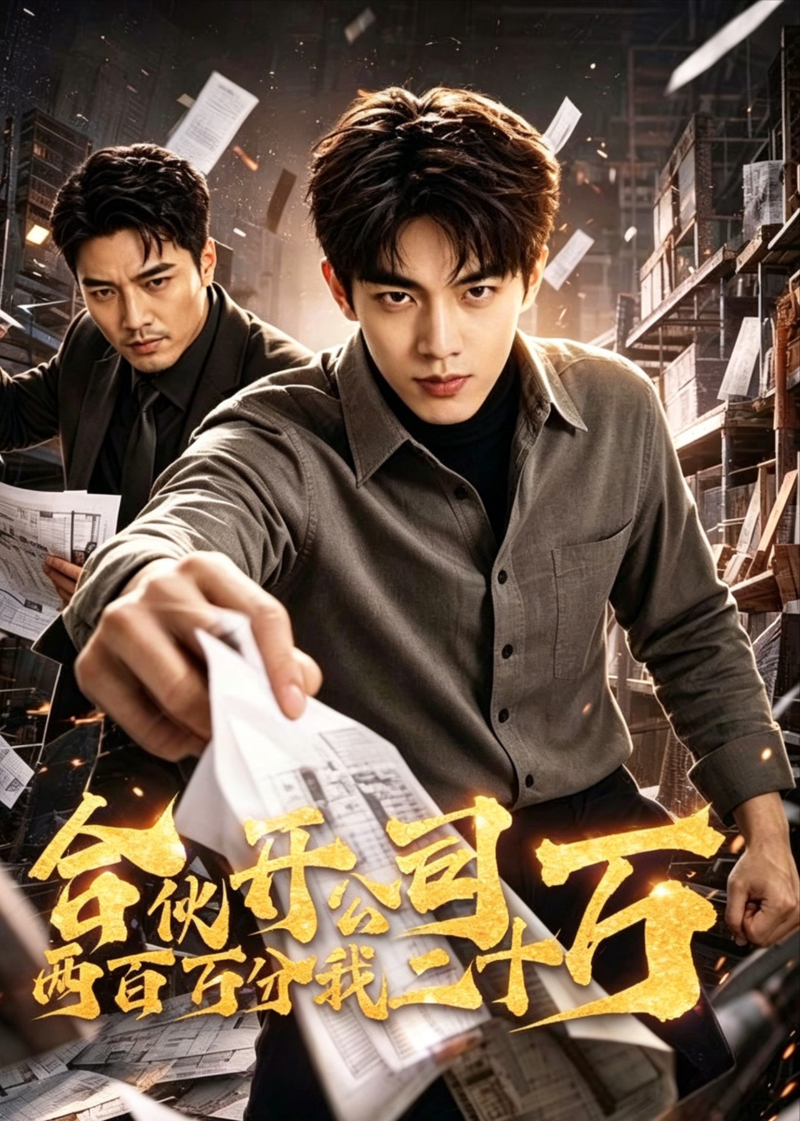 合伙开公司两百万分我二十万