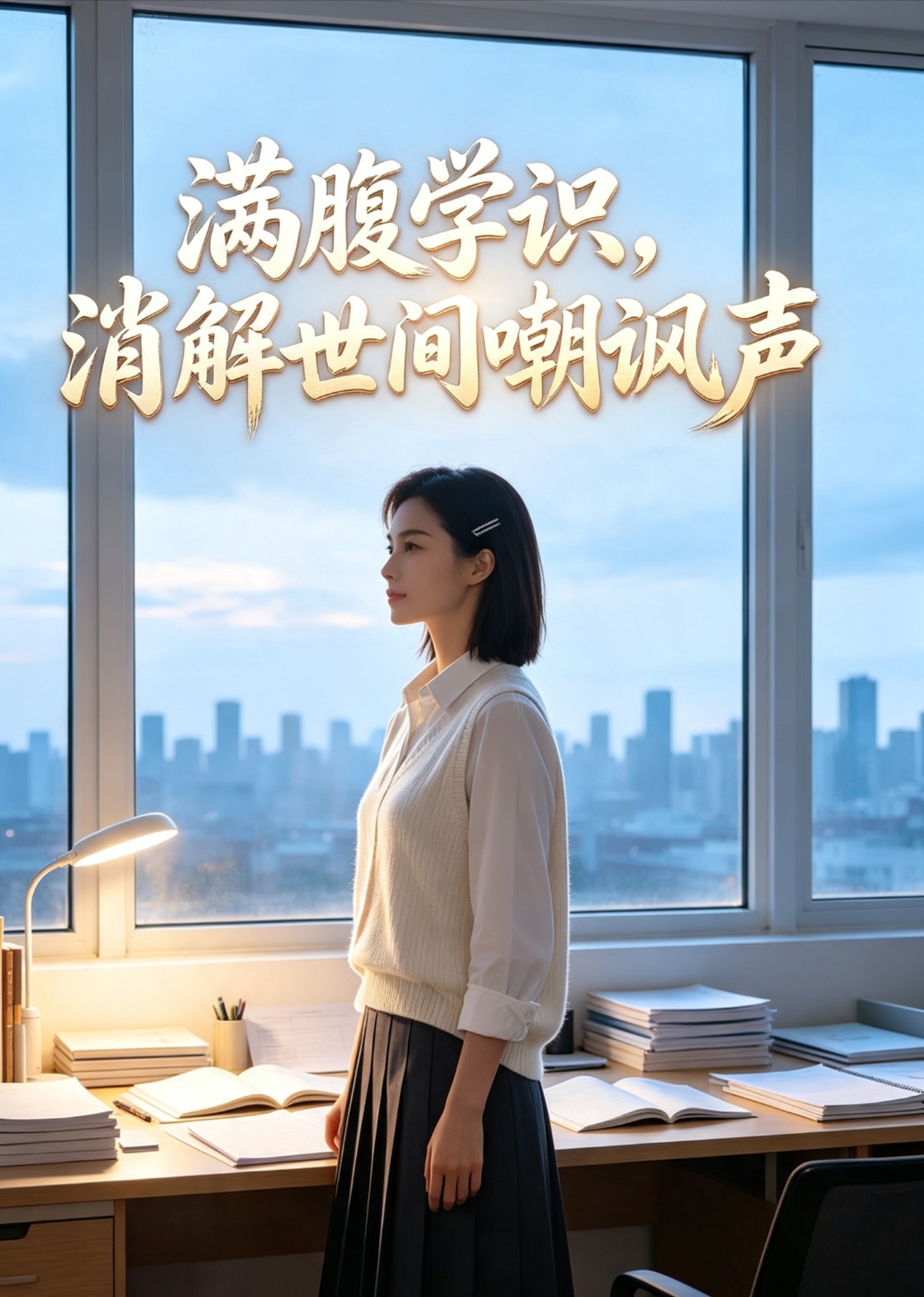 满腹学识，消解世间嘲讽声