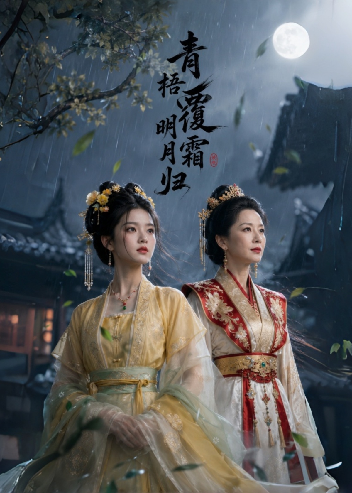 青梧覆霜明月归