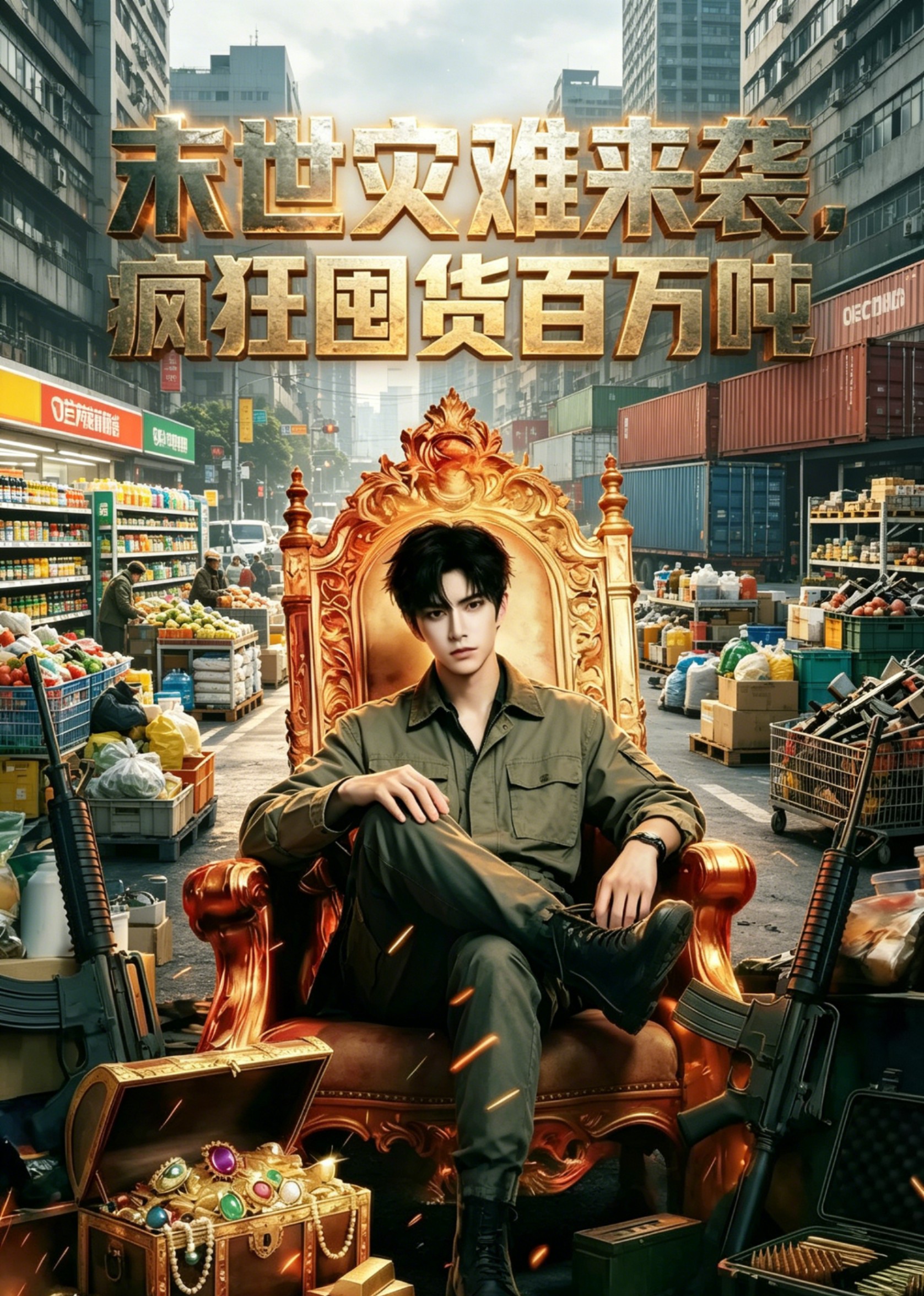 末世灾难来袭，疯狂囤货百万吨