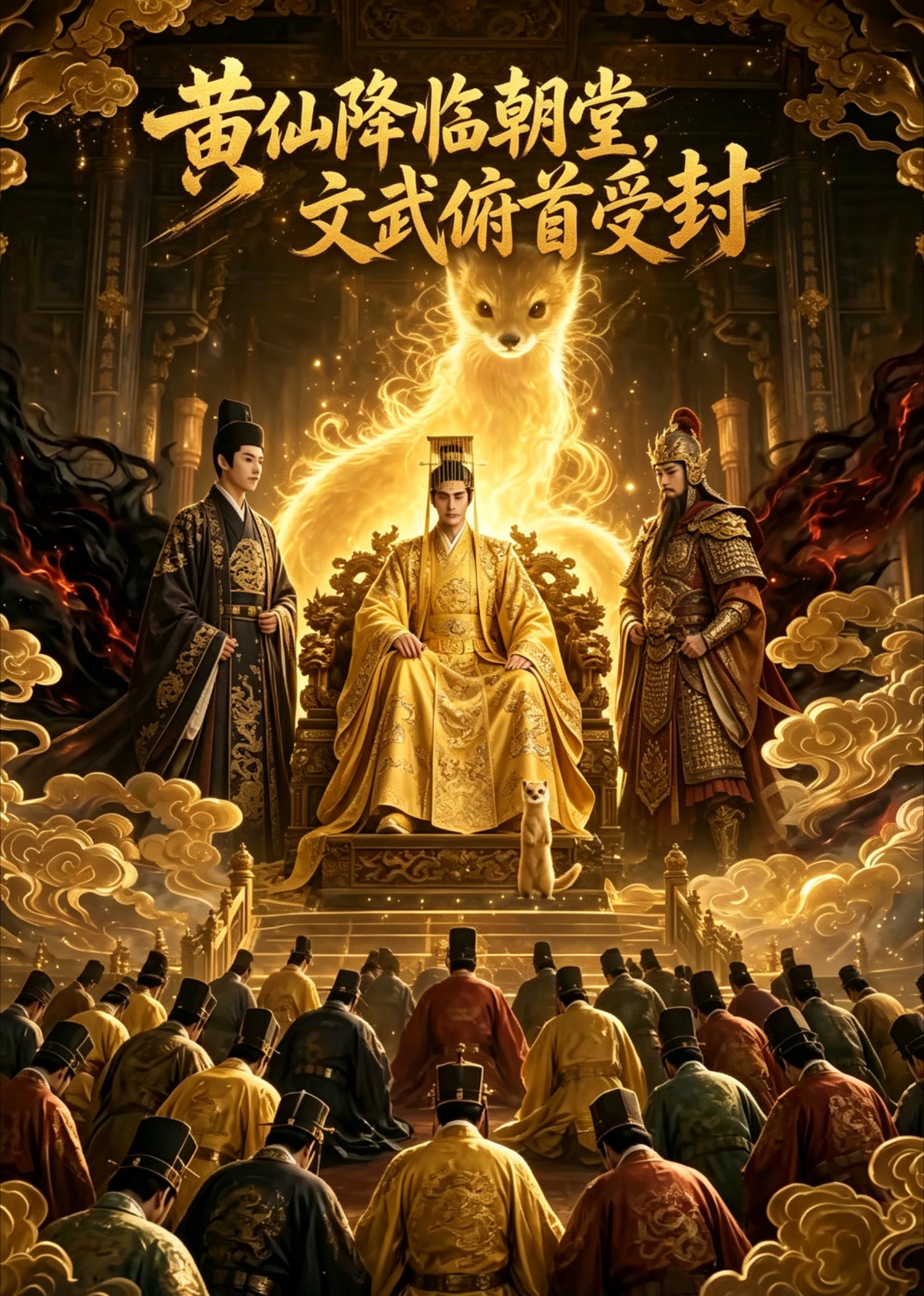 黄仙降临朝堂，文武俯首受封