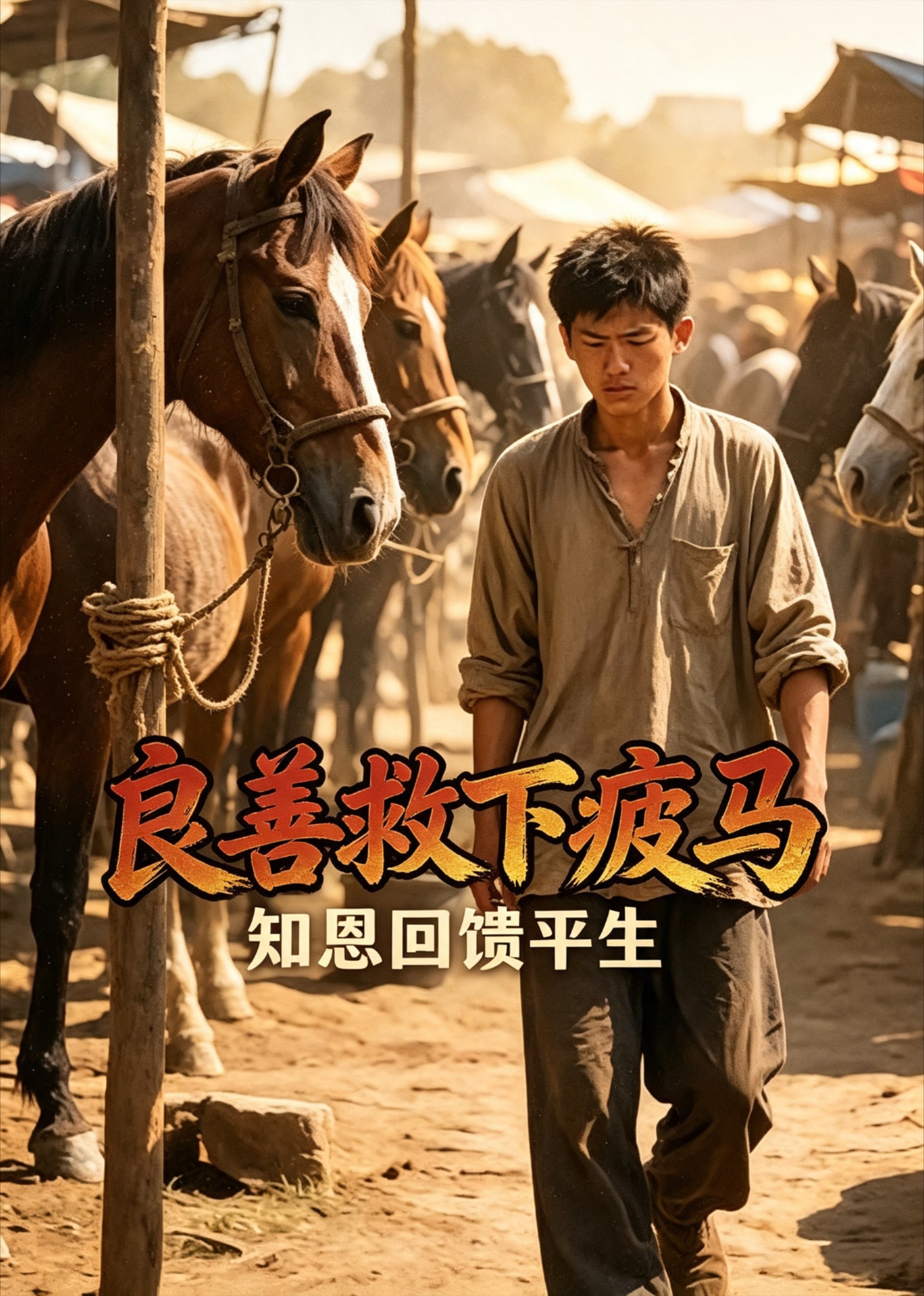 良善救下疲马，知恩回馈平生