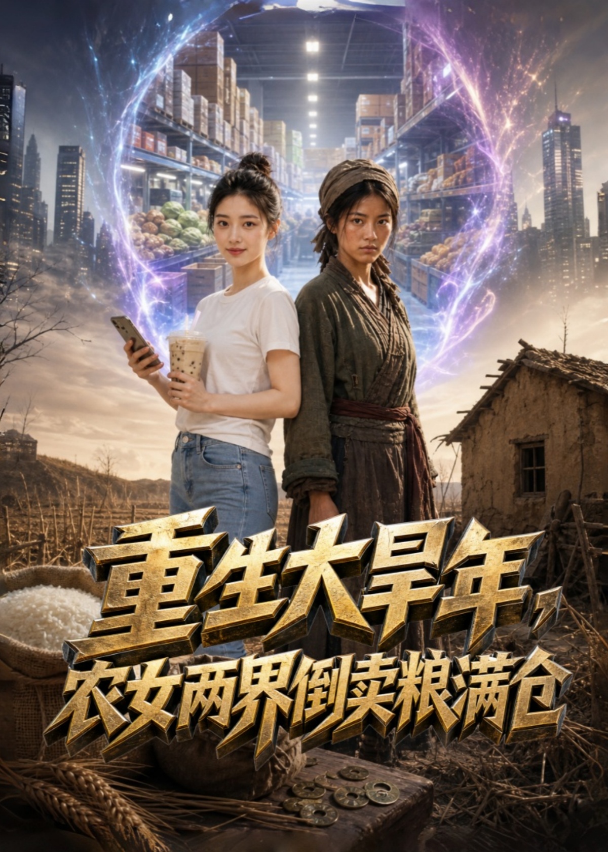 重生大旱年，农女两界倒卖粮满仓