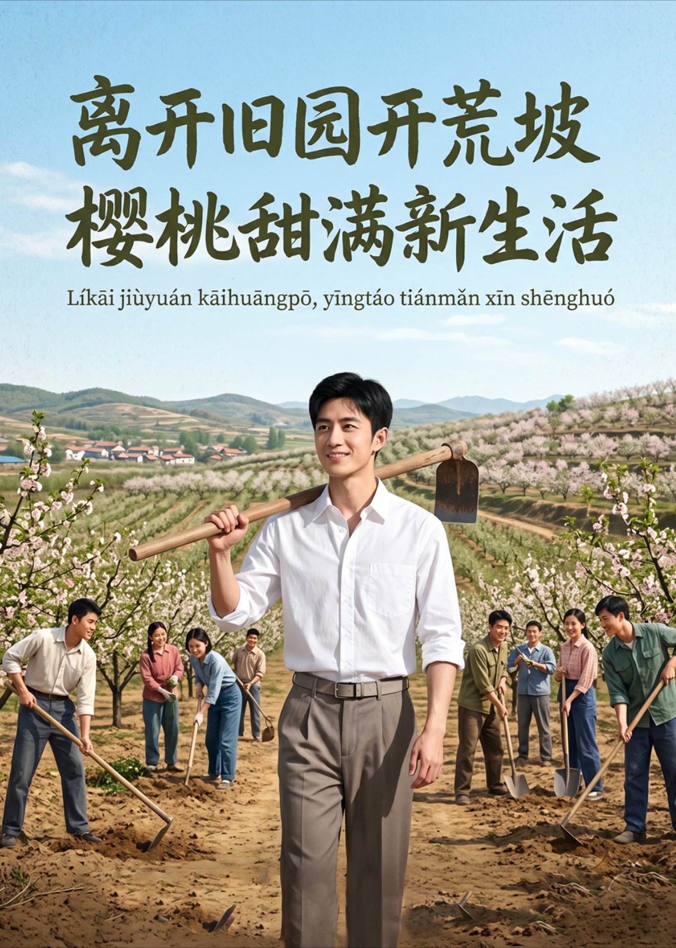 离开旧园开荒坡，樱桃甜满新生活封面图