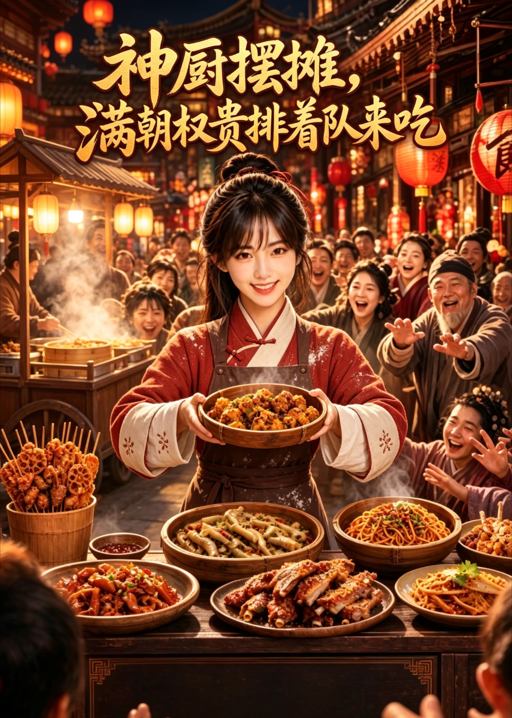 神厨摆摊，满朝权贵排着队来吃