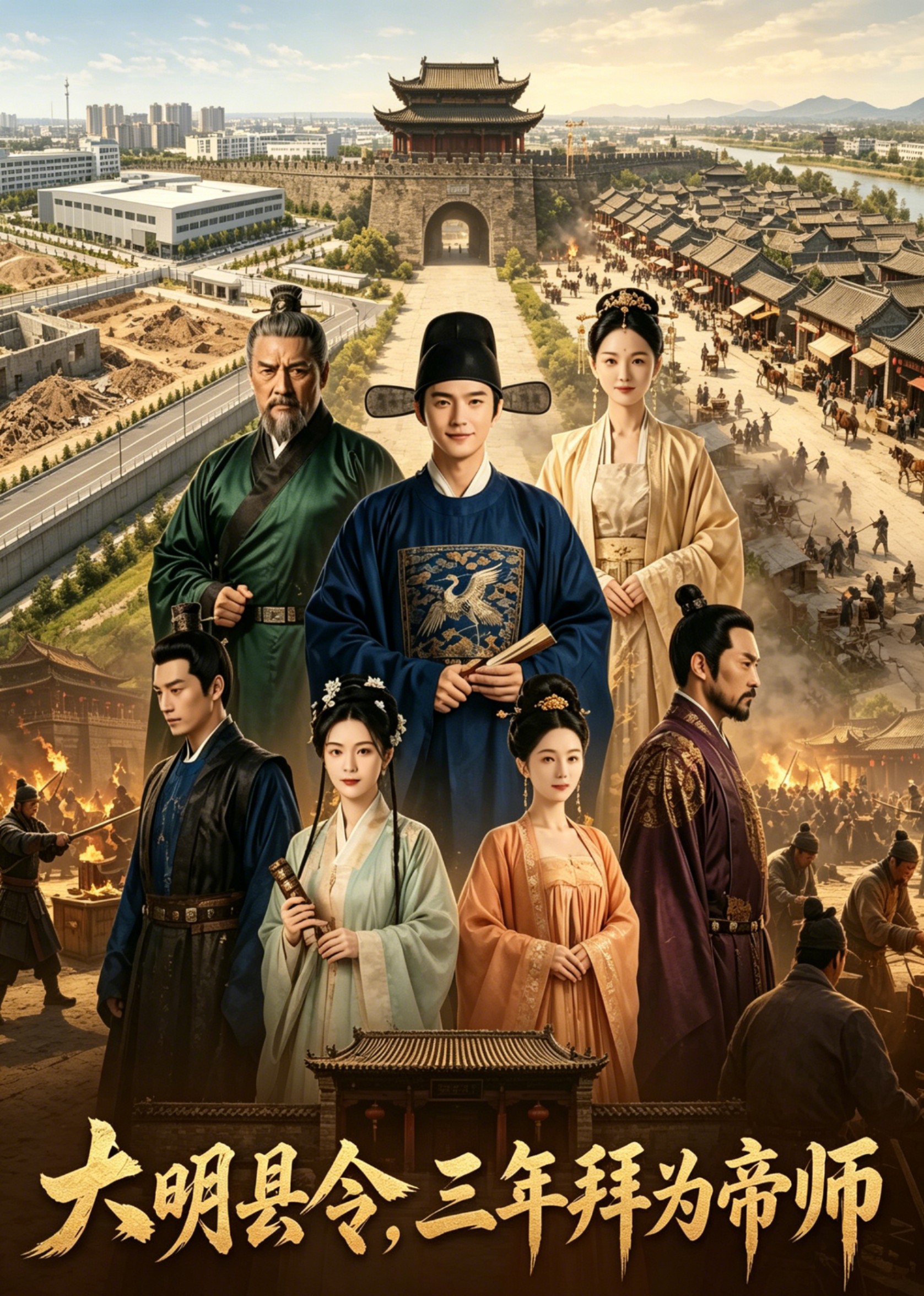 大明县令，三年拜为帝师