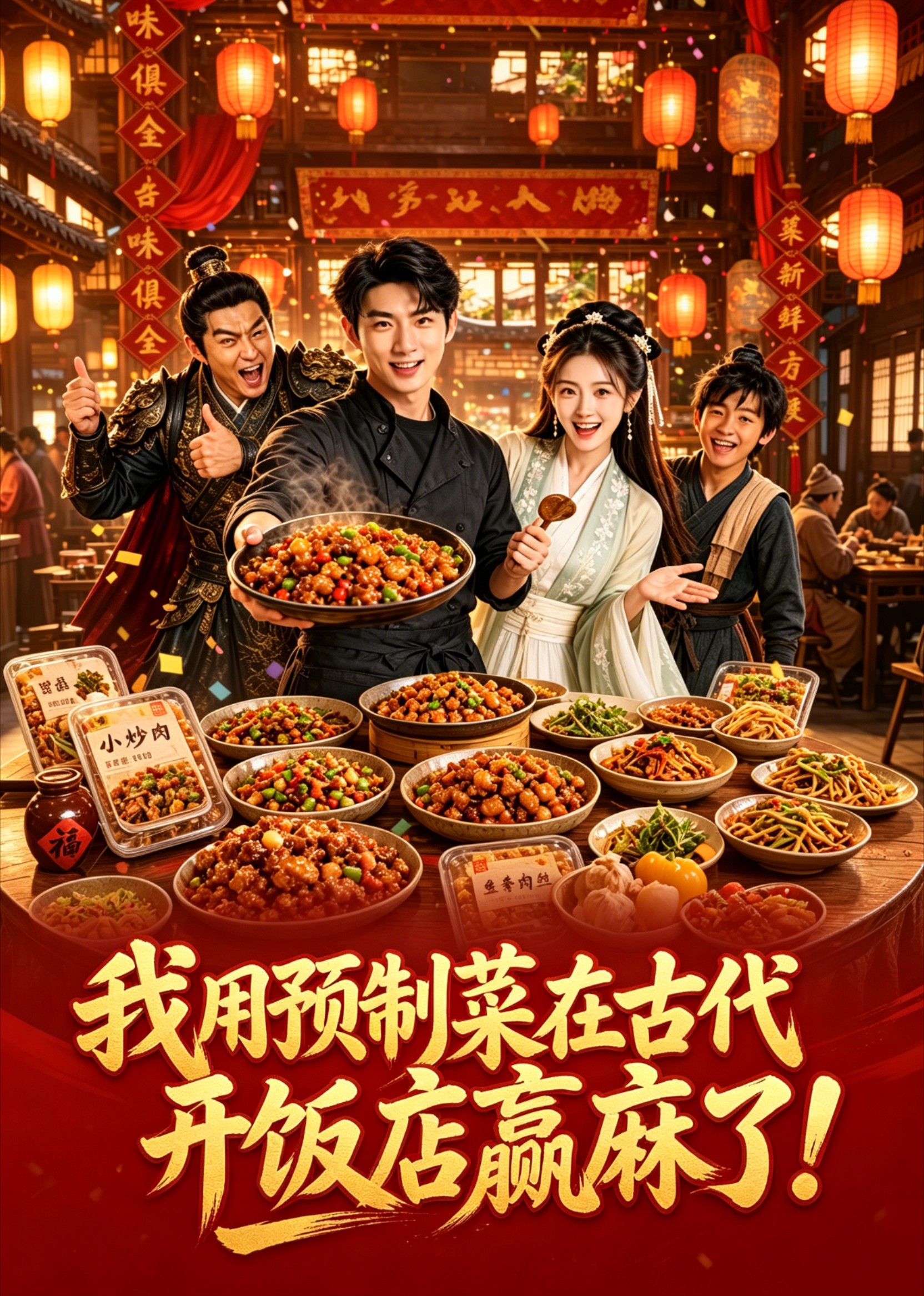 我用预制菜在古代开饭店赢麻了！
