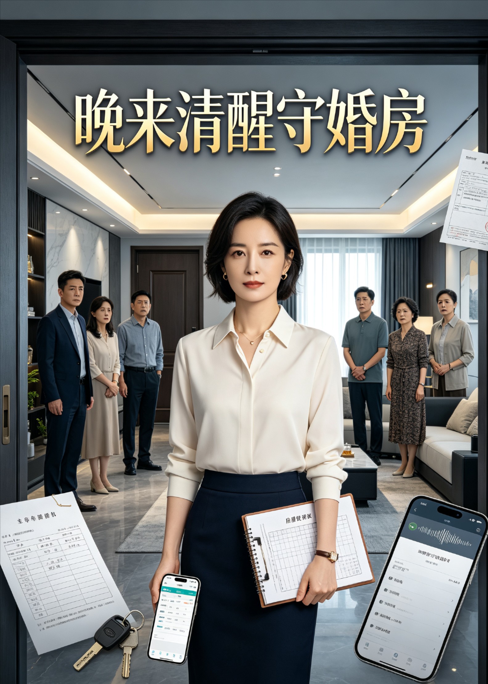 晚来清醒守婚房