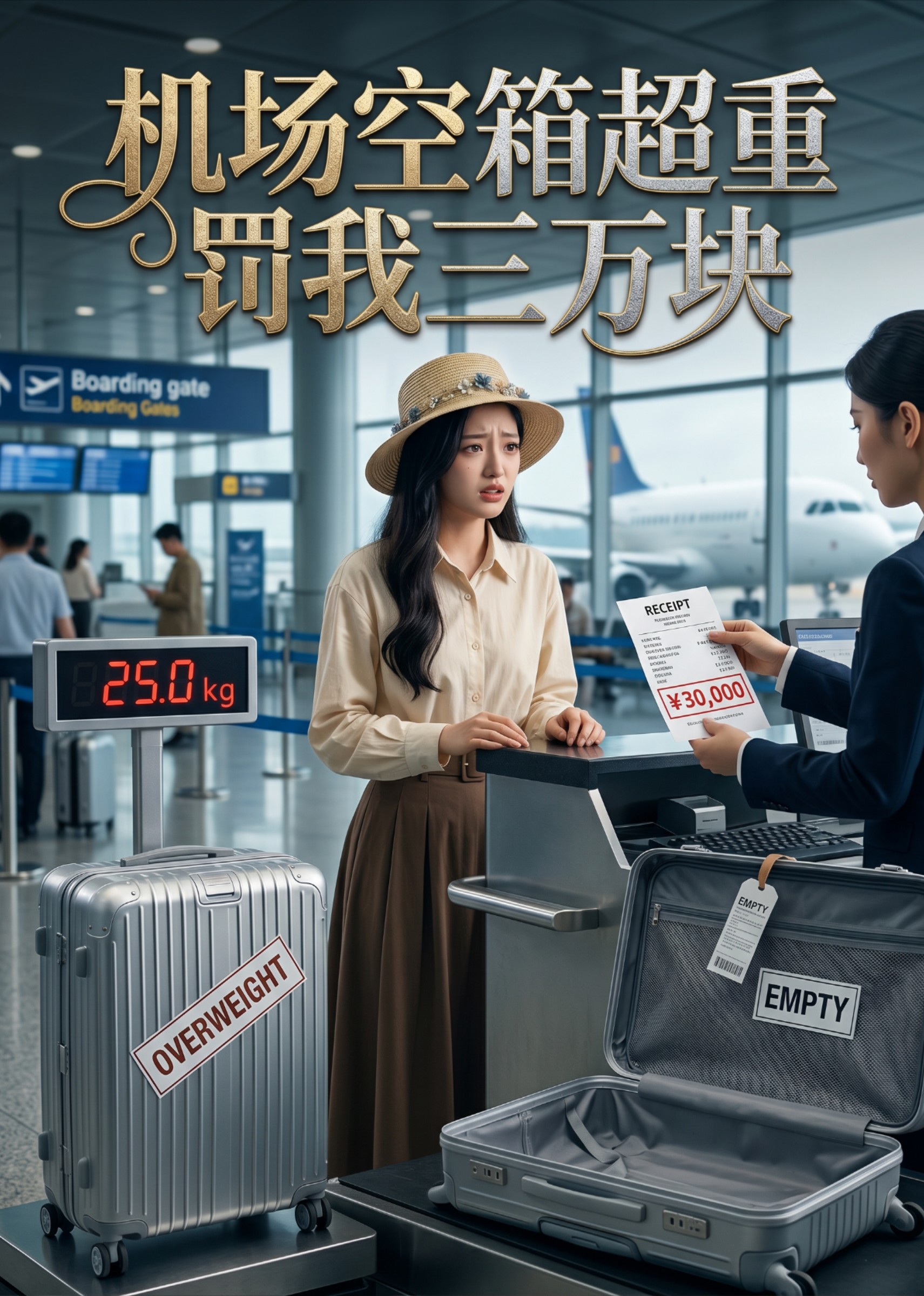 机场空箱超重罚我三万块