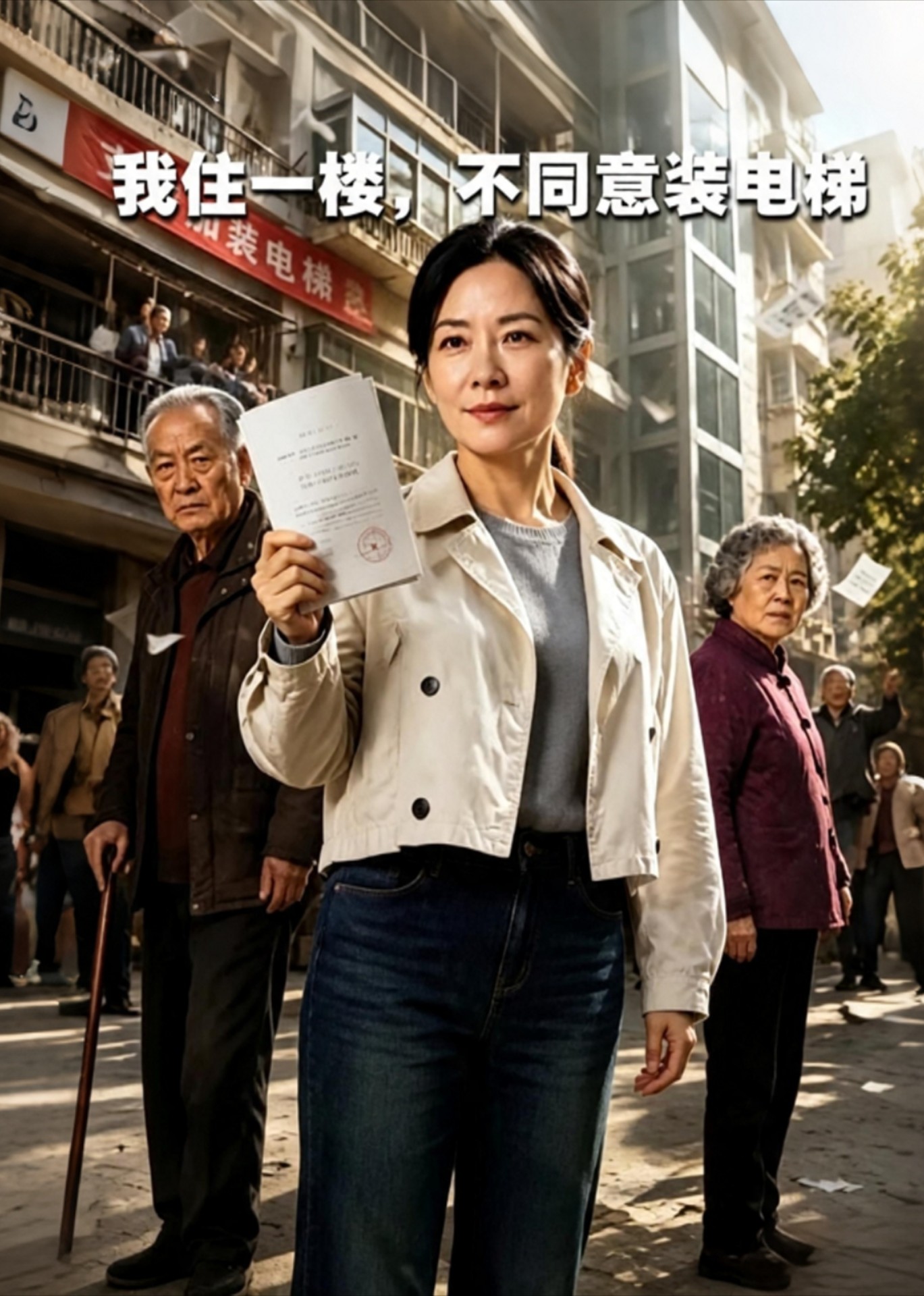 我住一楼，不同意装电梯