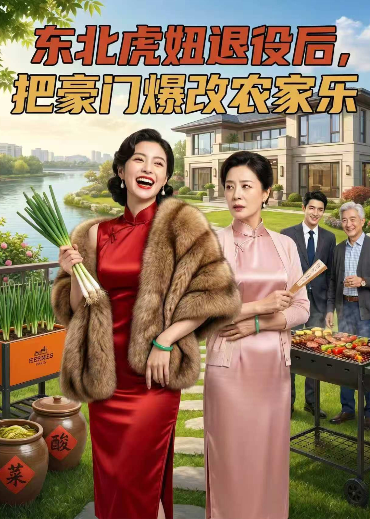 东北虎妞退役后，把豪门爆改农家乐