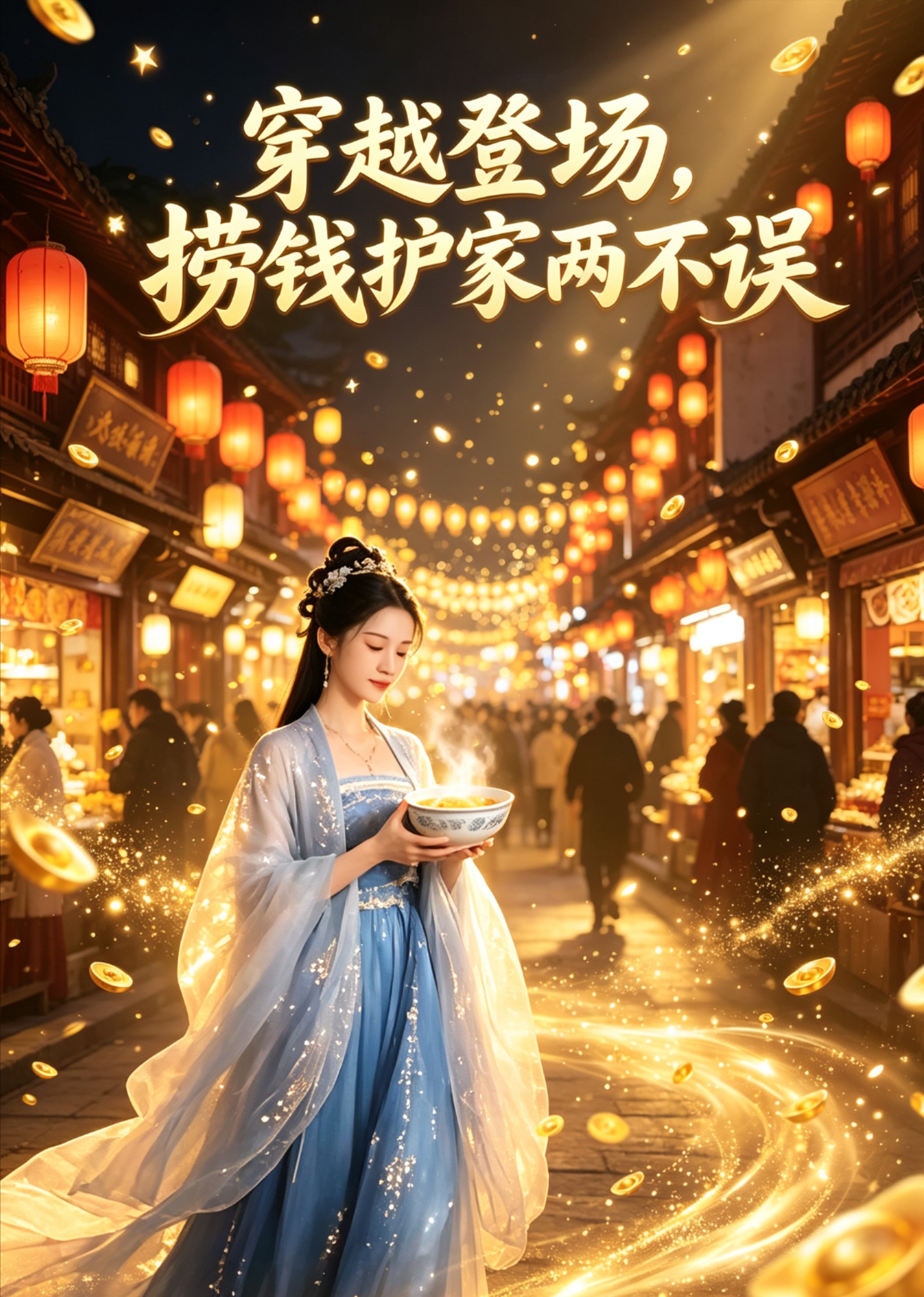 穿越登场，捞钱护家两不误