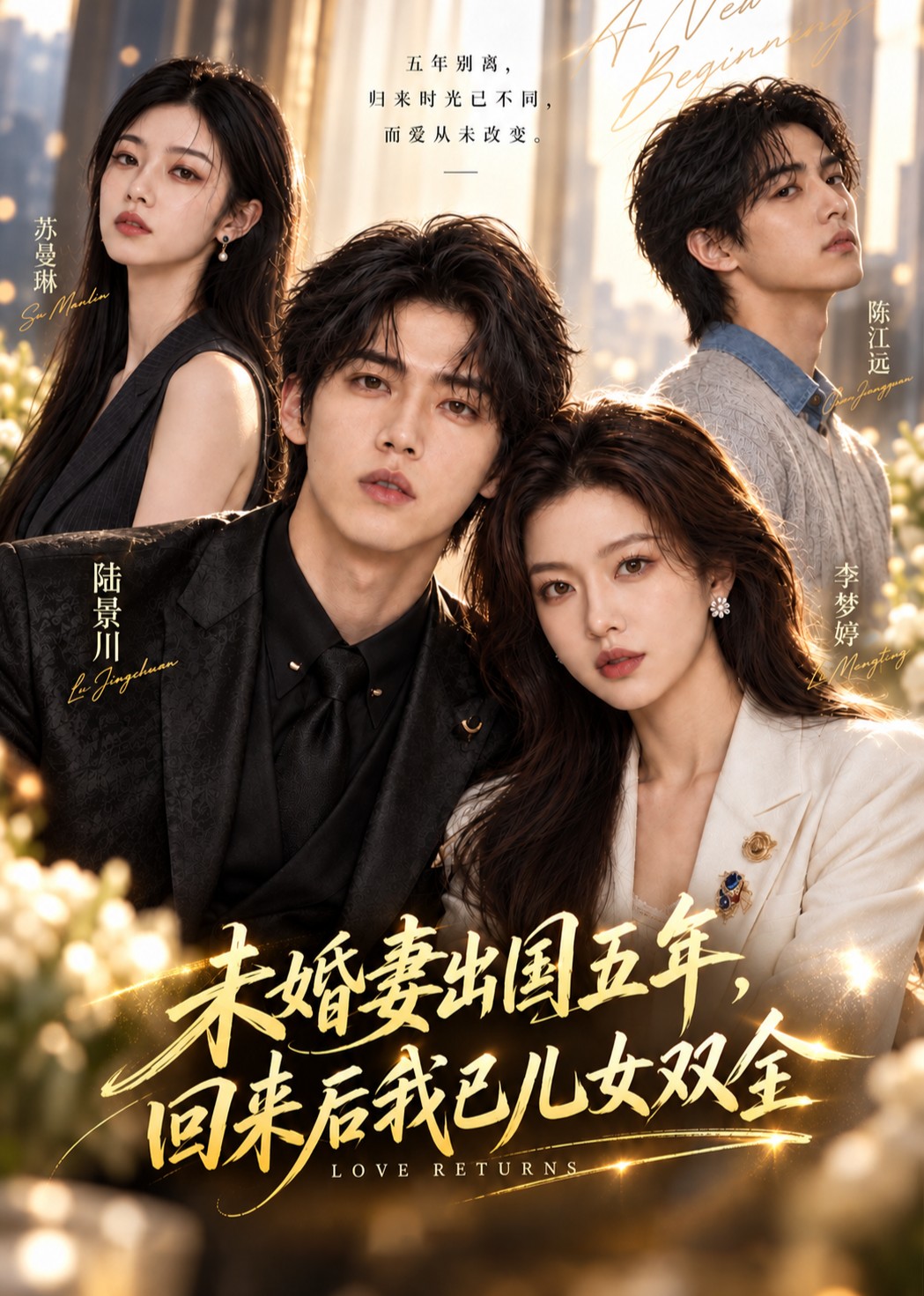 未婚妻出国五年，回来我已女儿双全封面图