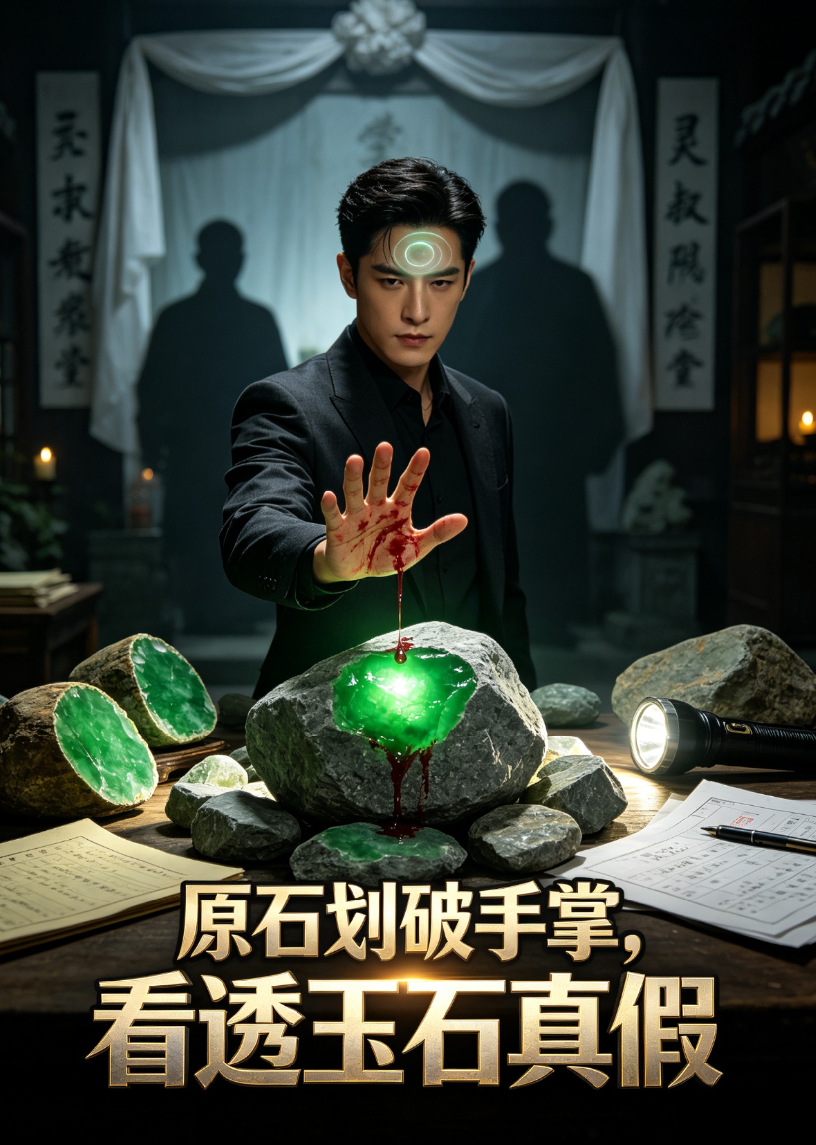 原石划破手掌，看透玉石真假