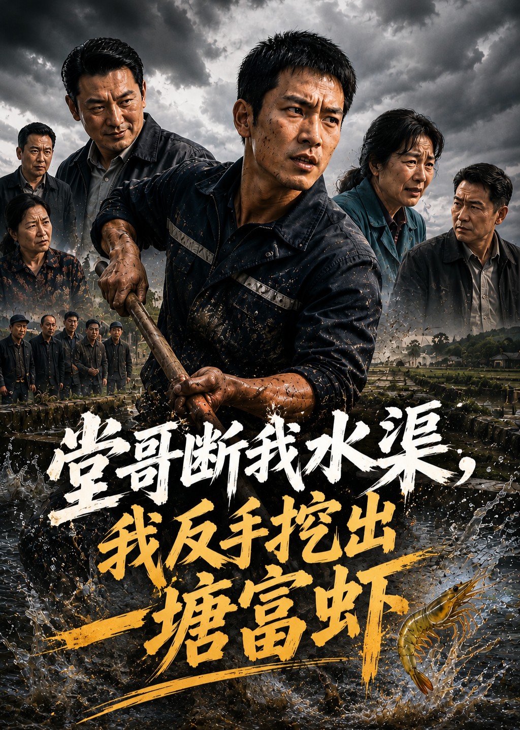 堂哥断我水渠，我反手挖出一塘富虾