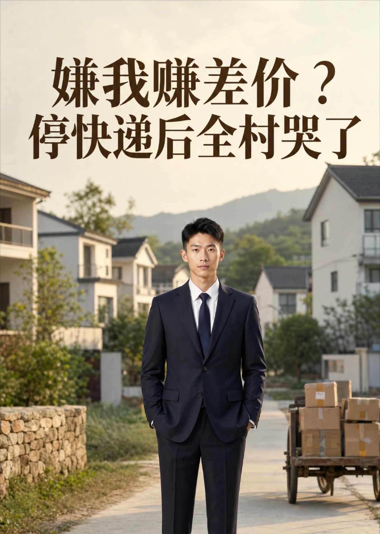 嫌我赚差价？停快递后全村哭了