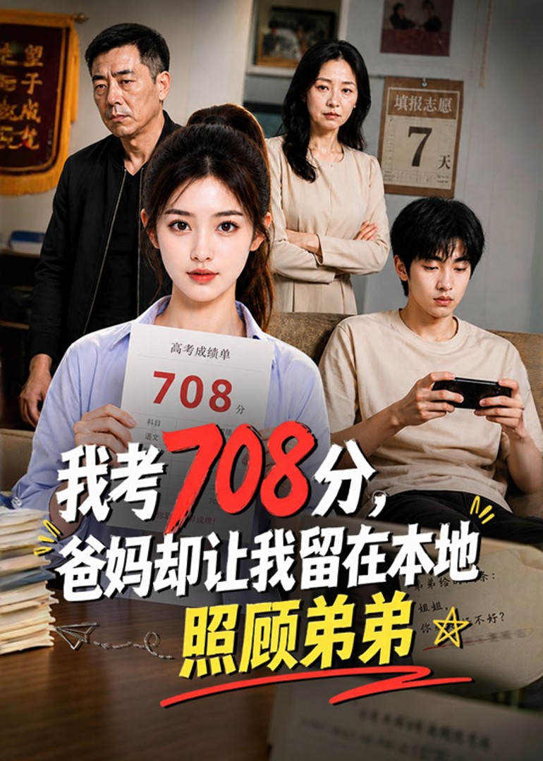 我考708分，爸妈却让我留在本地照顾弟弟