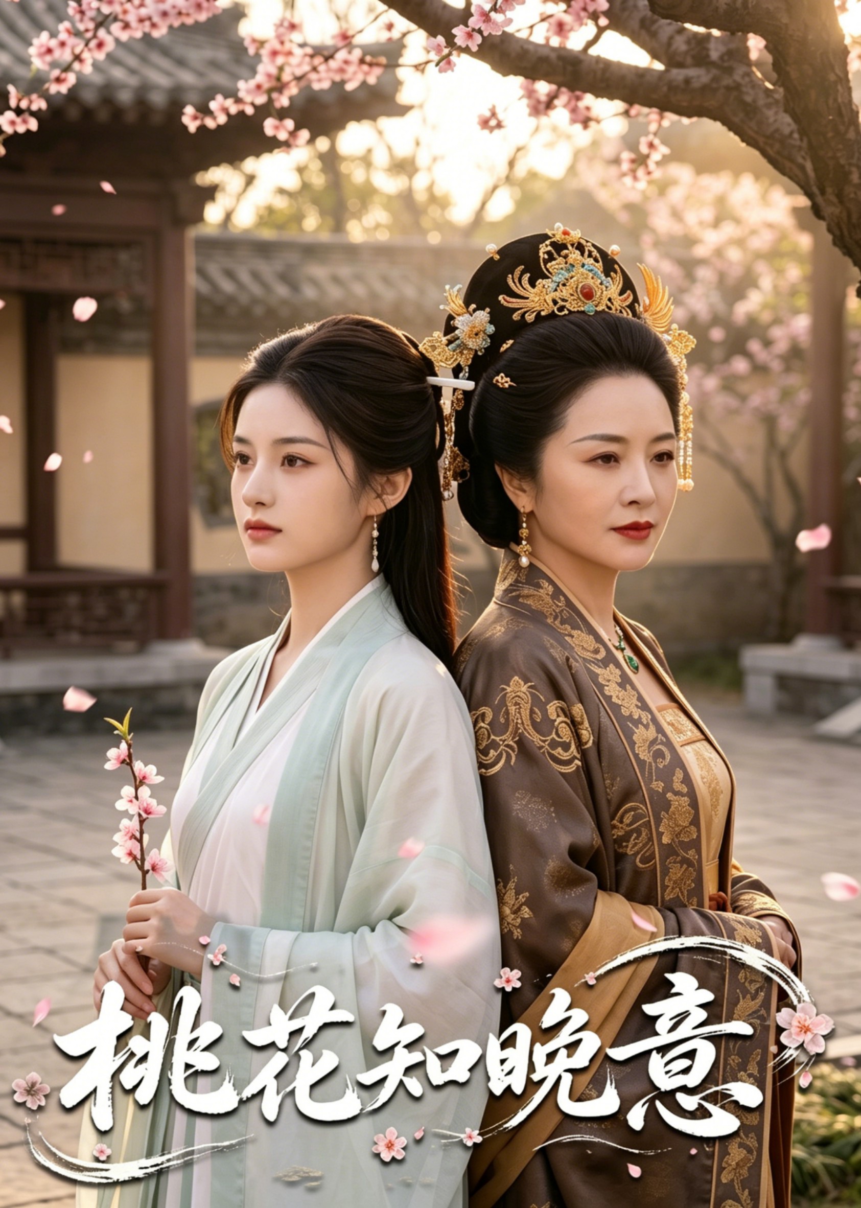 桃花知晚意
