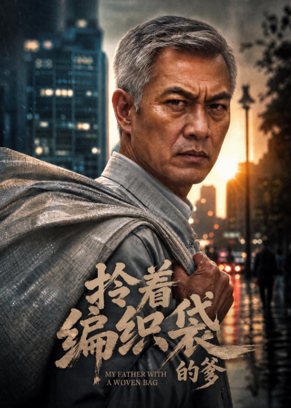 拎着编织袋的爹
