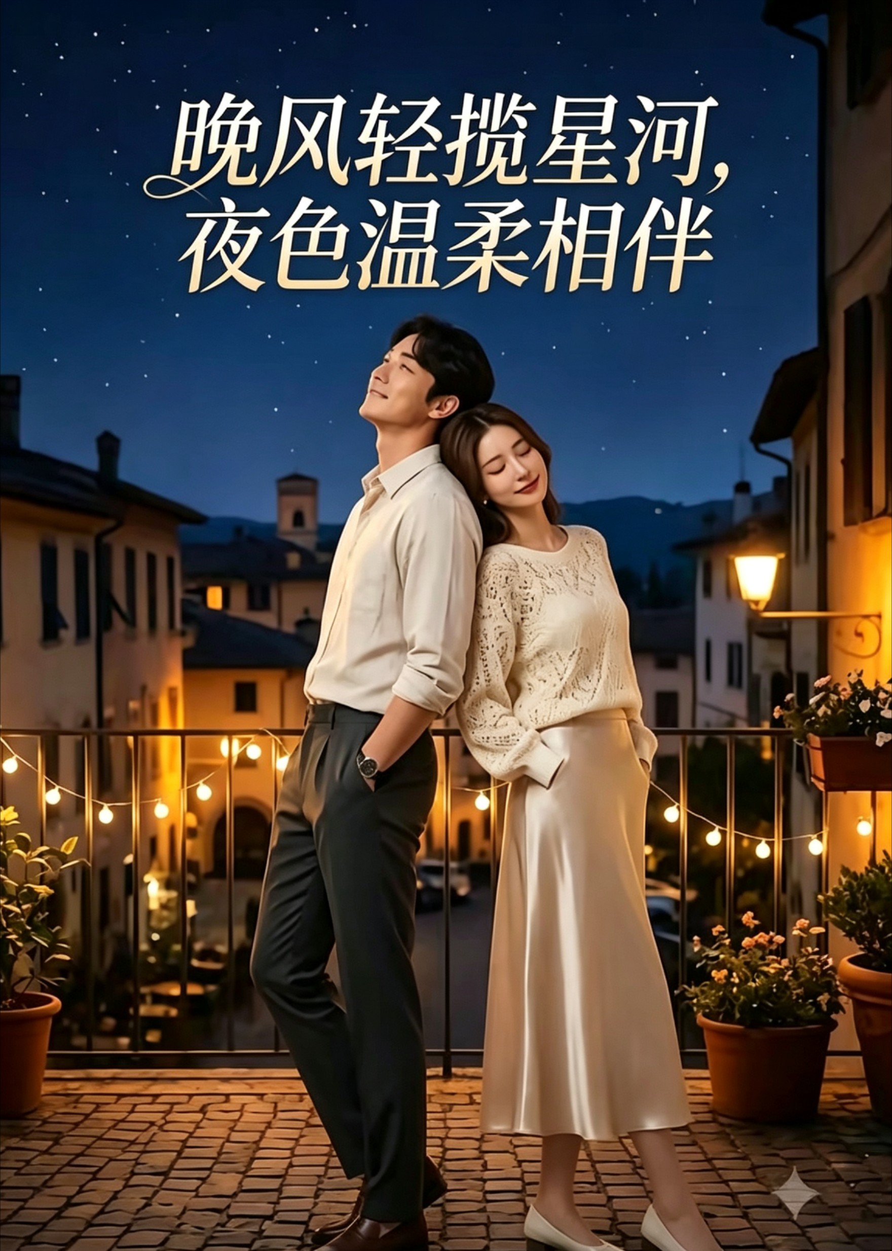 晚风轻揽星河，夜色温柔相伴