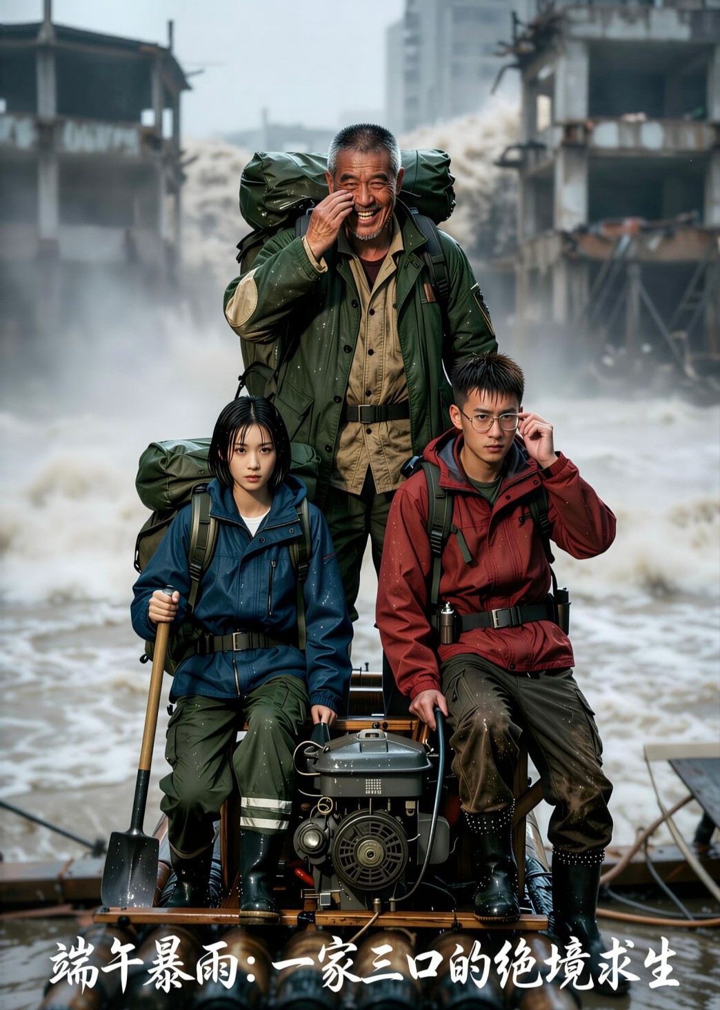 端午暴雨：一家三口的绝境求生封面图