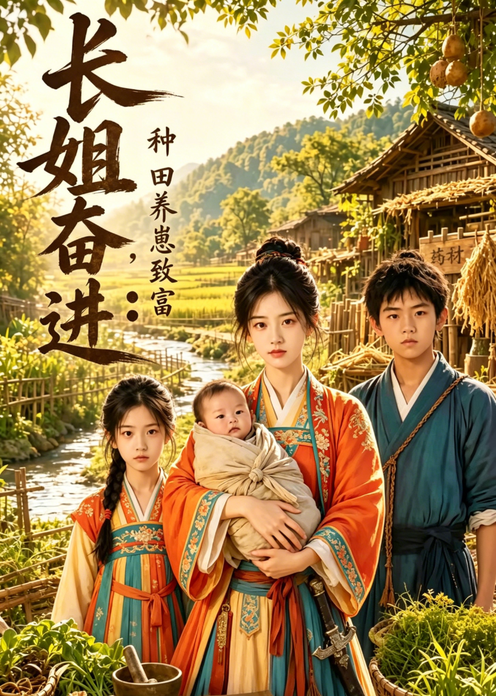 长姐奋进，种田养崽致富