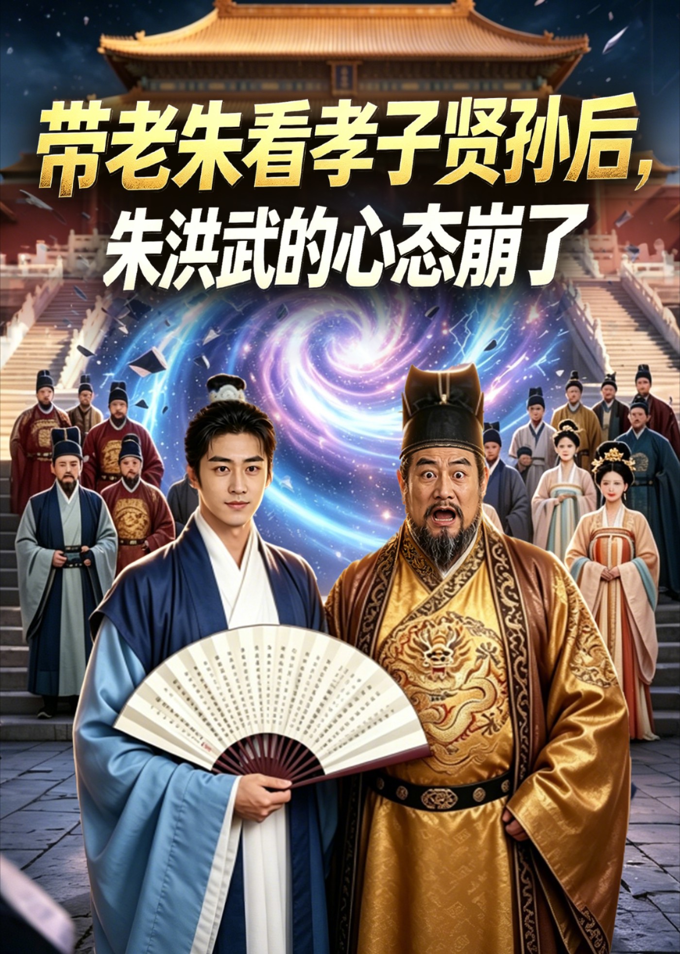 带老朱看孝子贤孙后，朱洪武的心态崩了