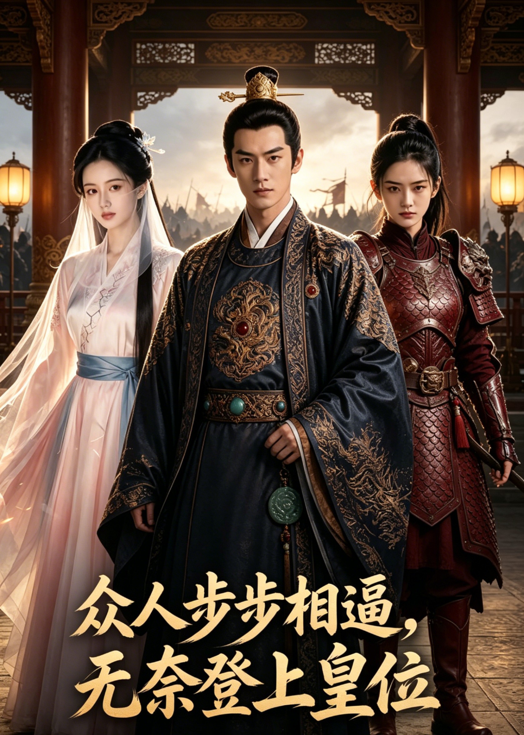 众人步步相逼，无奈登上皇位
