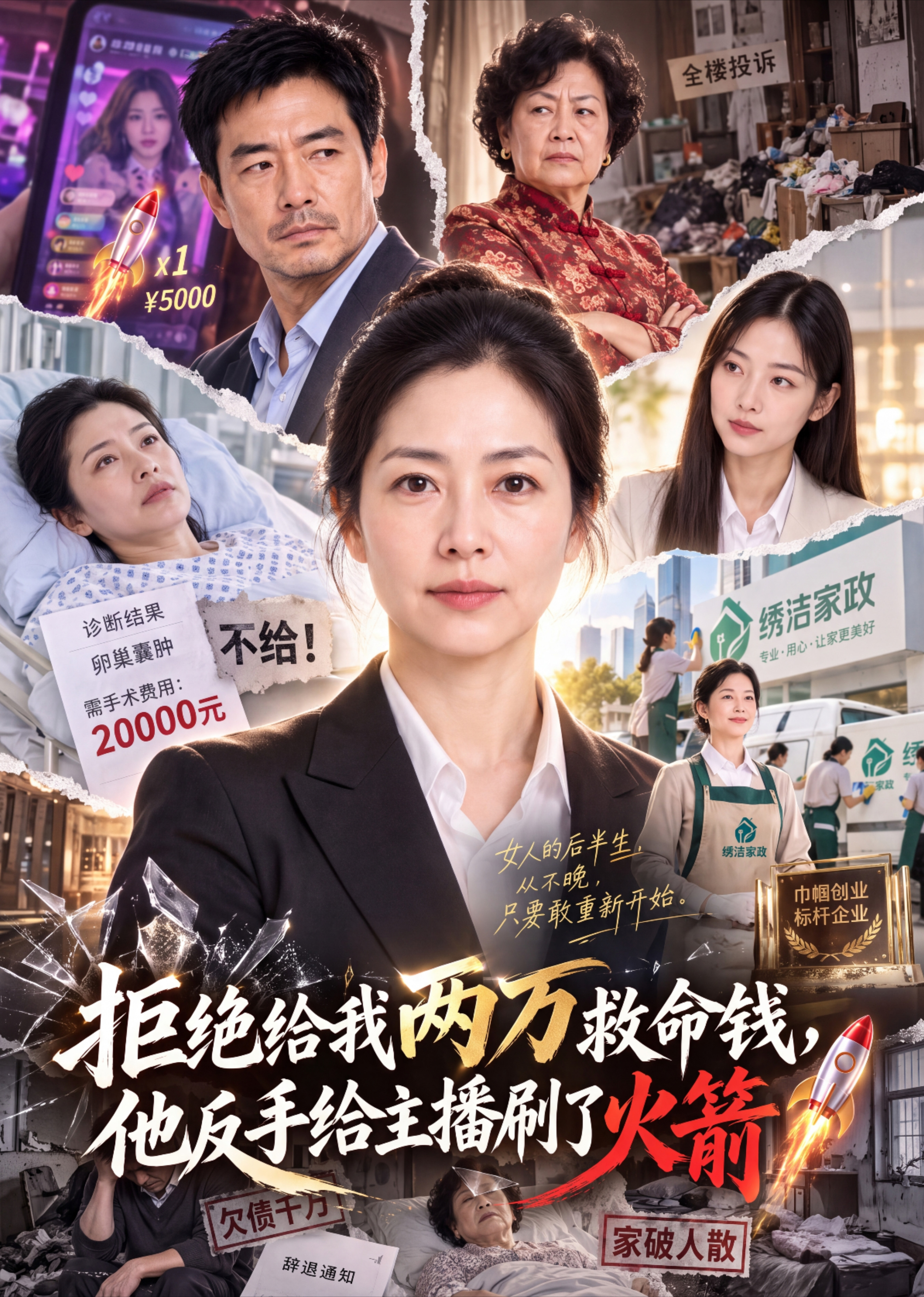 拒绝给我两万救命钱，他反手给主播刷了火箭封面图