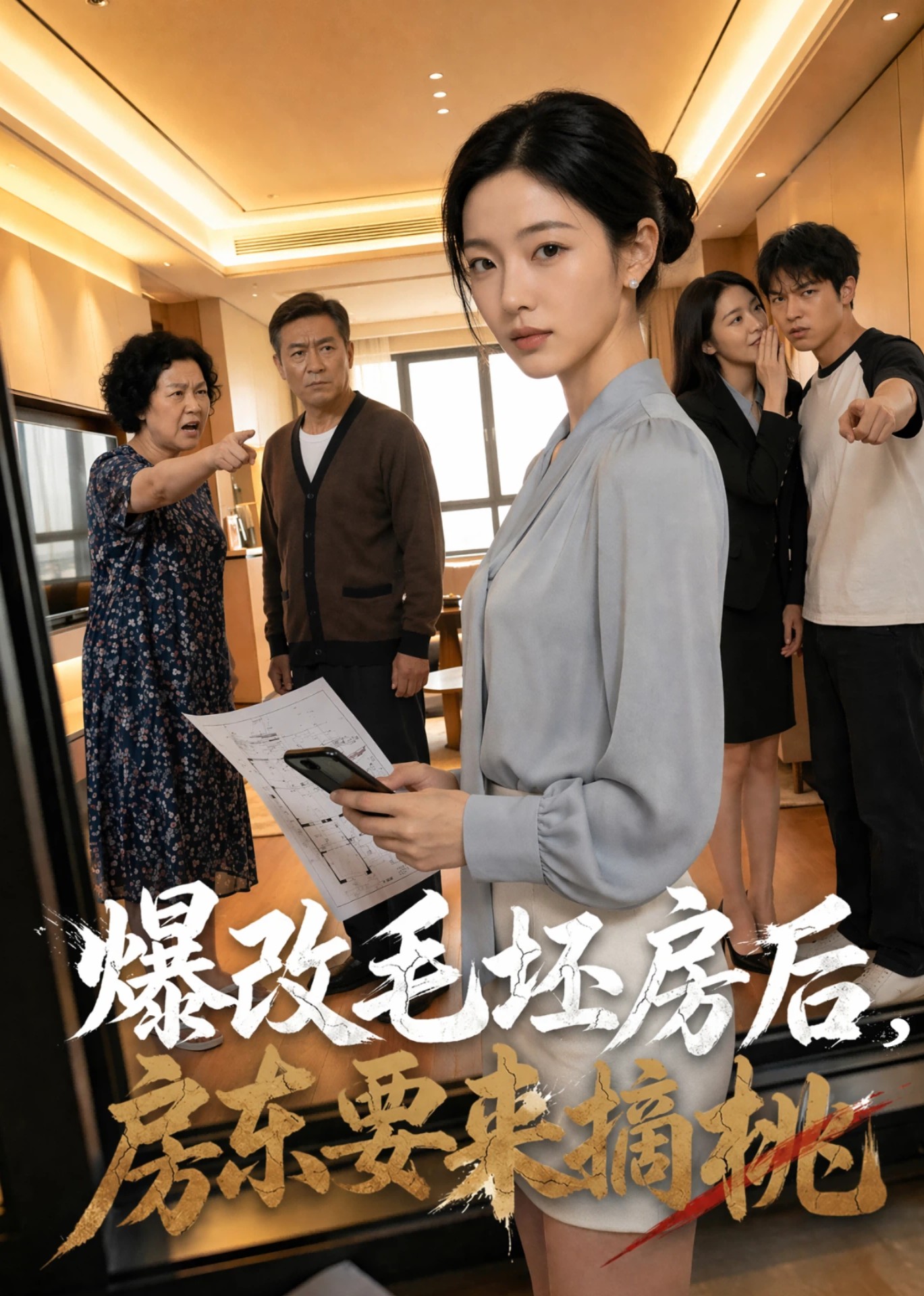 爆改毛坯房后，房东要来摘桃