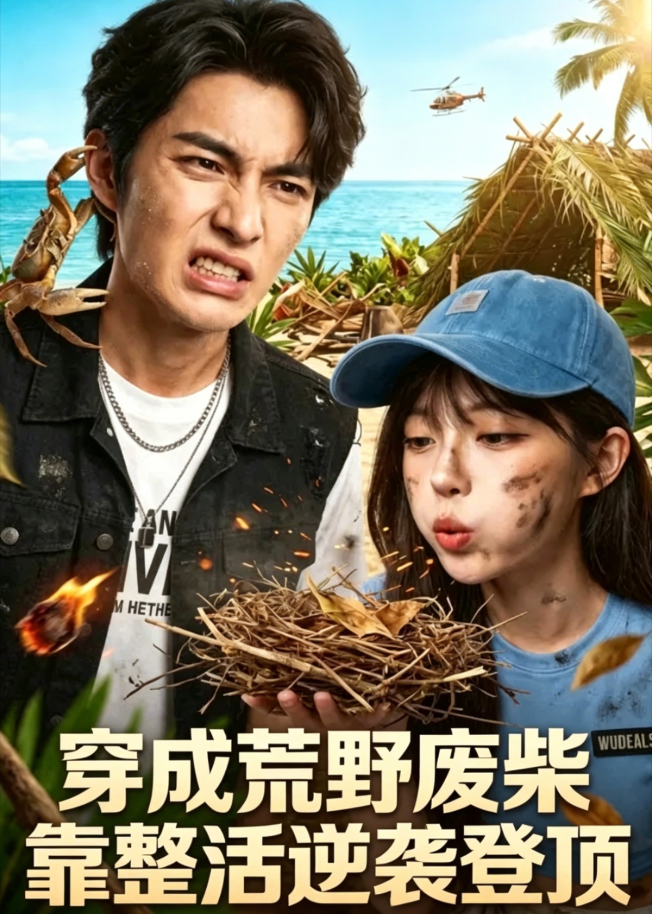 穿成荒野废柴靠整活逆袭登顶