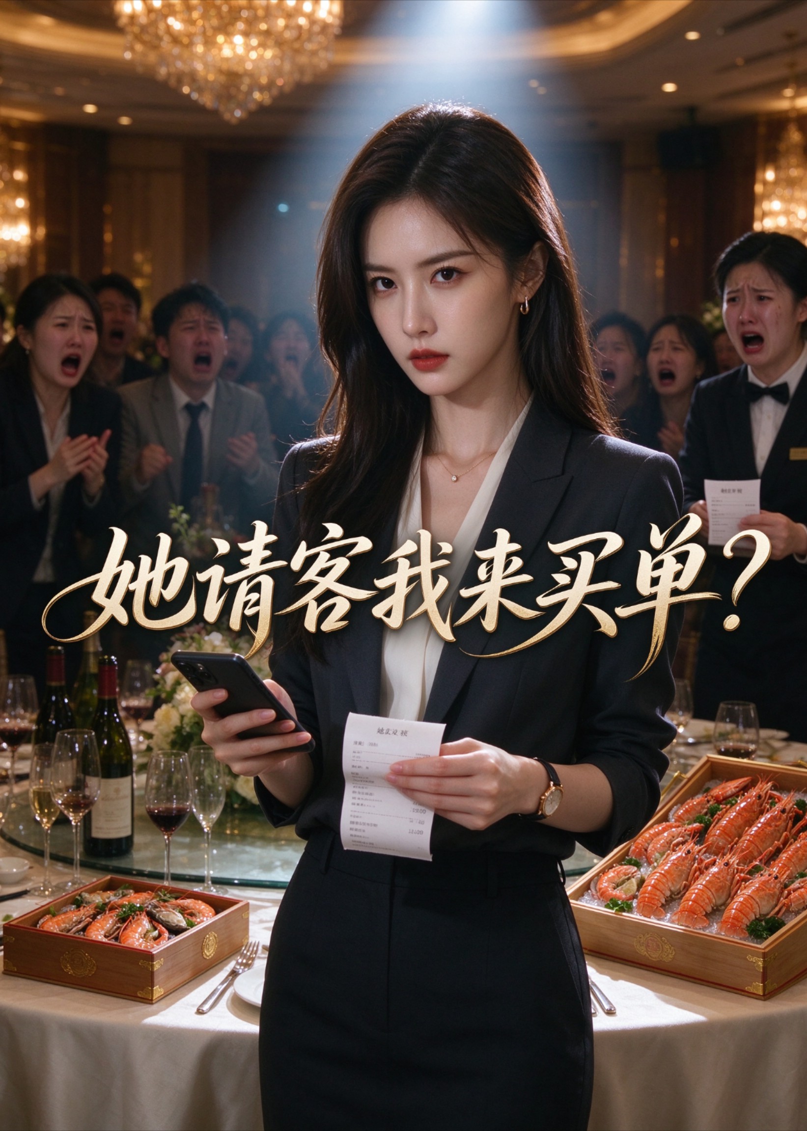 她请客我来买单？