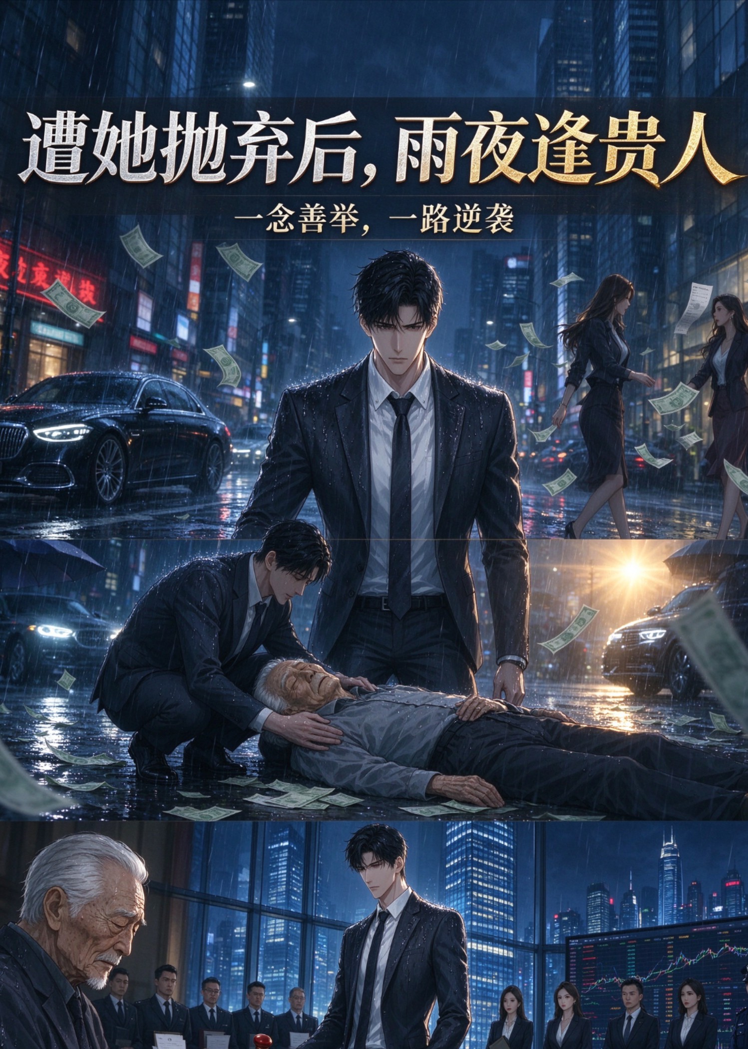 遭她抛弃后，雨夜逢贵人