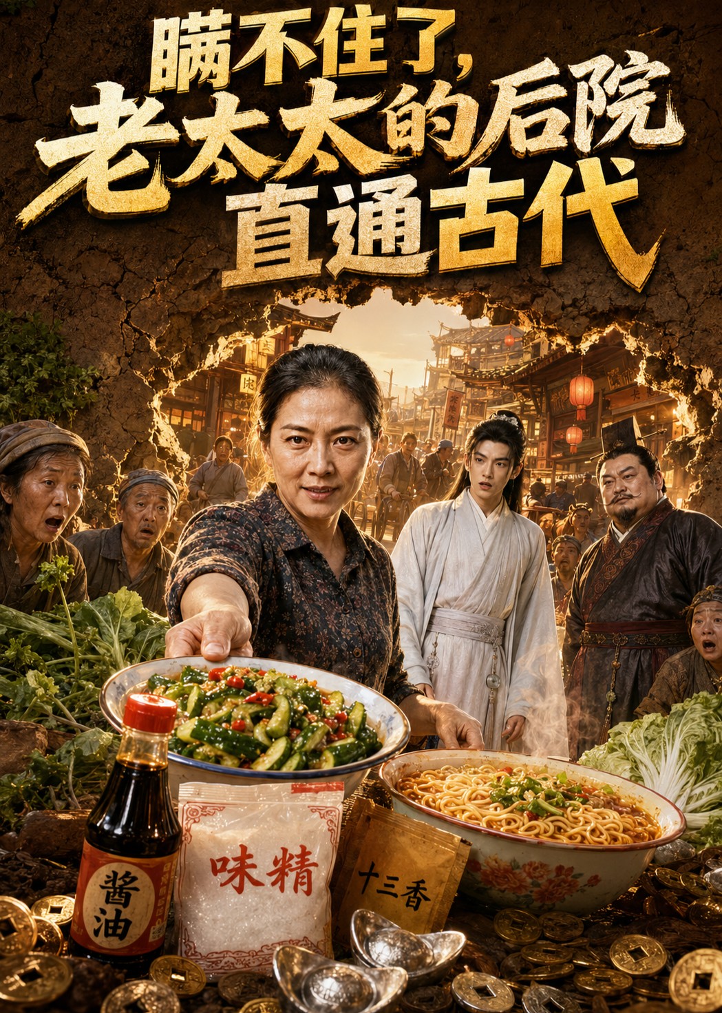 瞒不住了，老太太后院直通古代