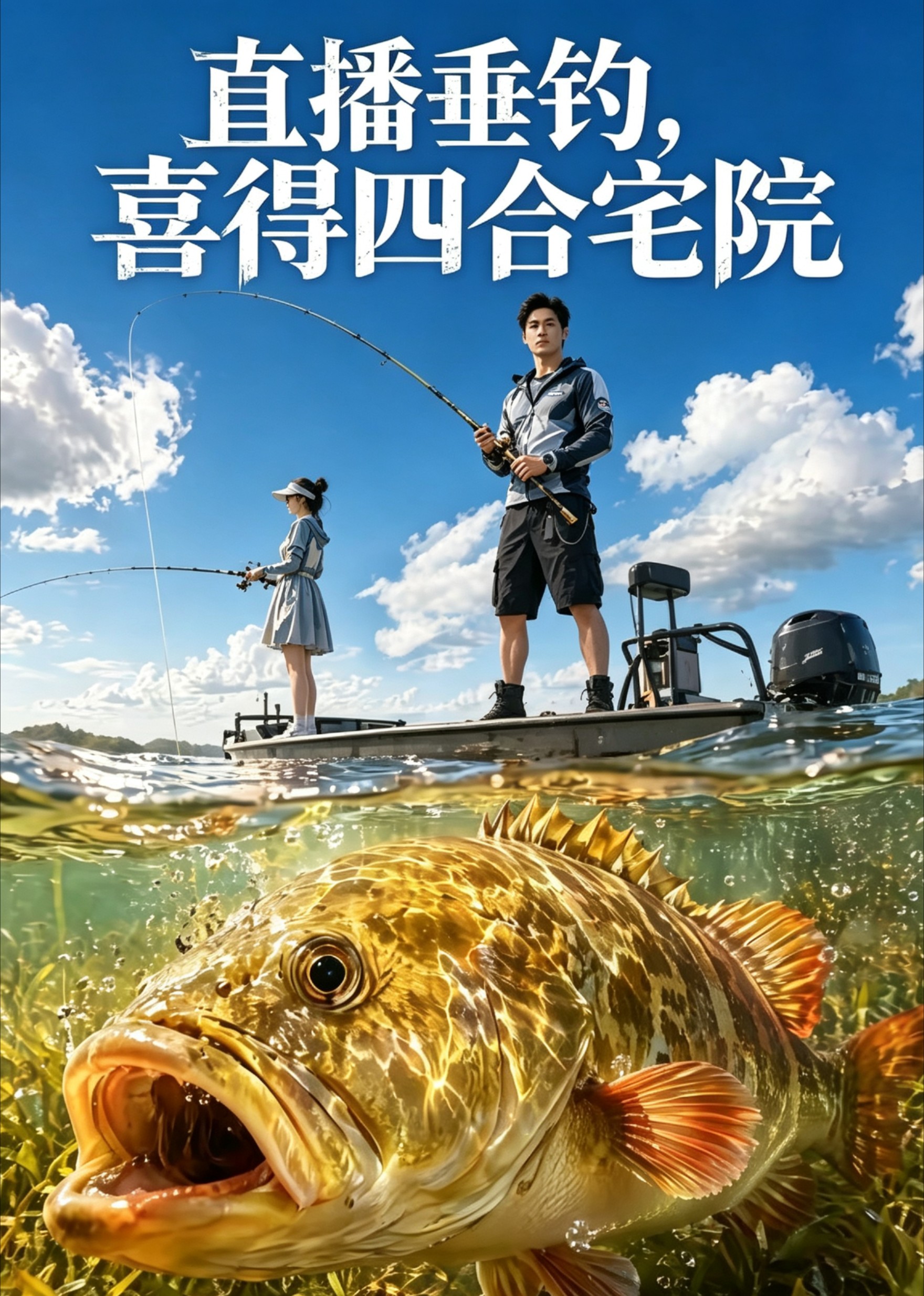 直播垂钓，喜得四合宅院封面图