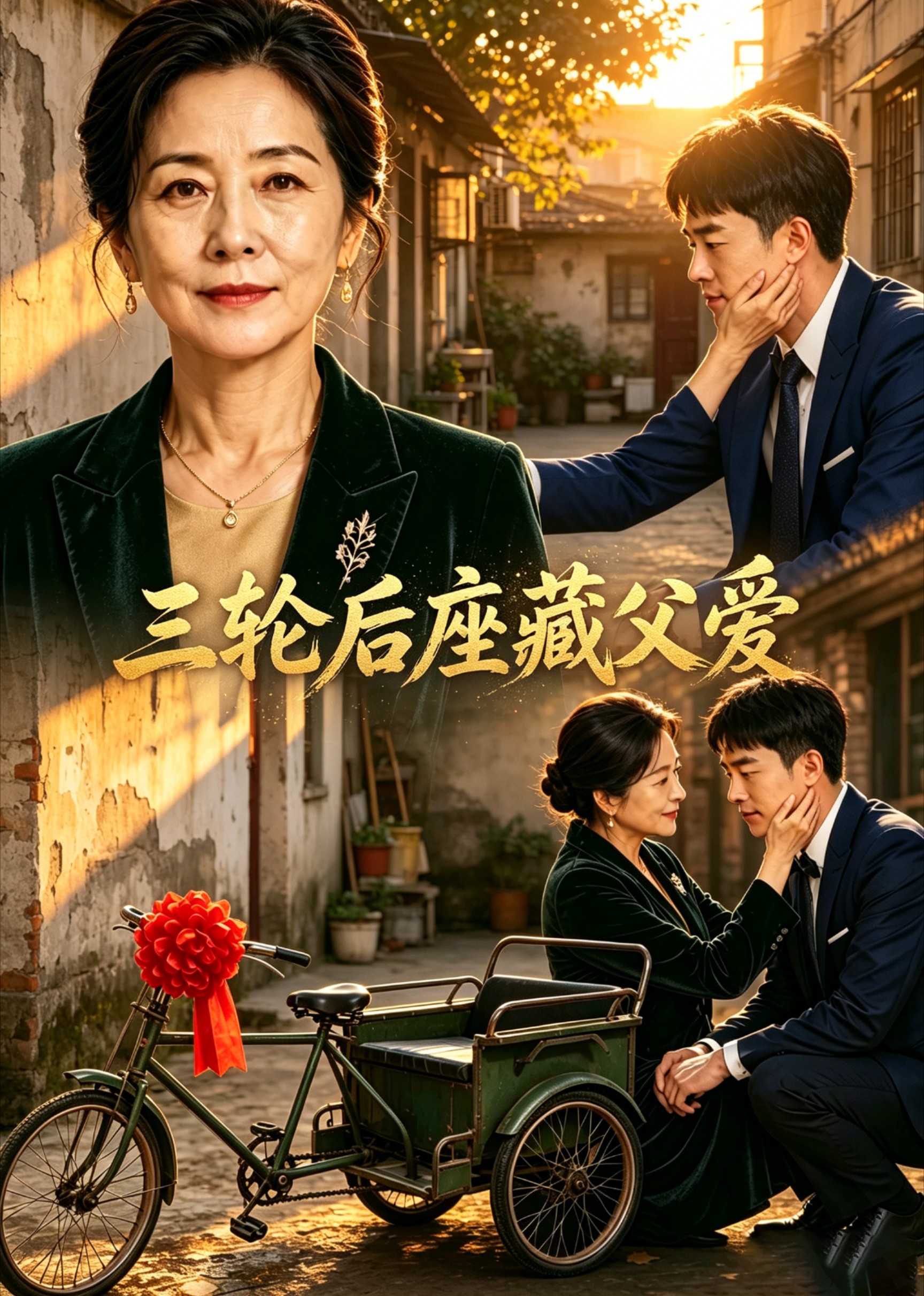 三轮后座藏父爱